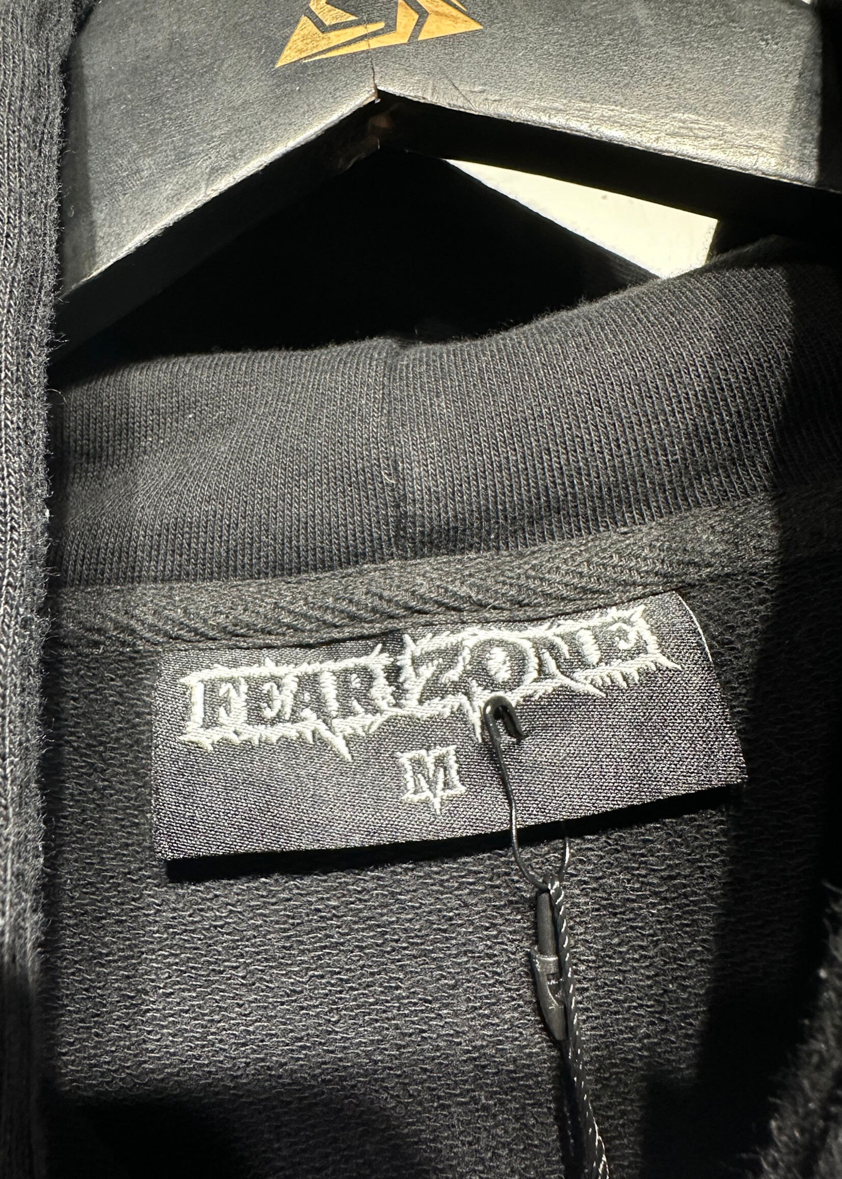 Fear Zone Black Zip Hoodie M