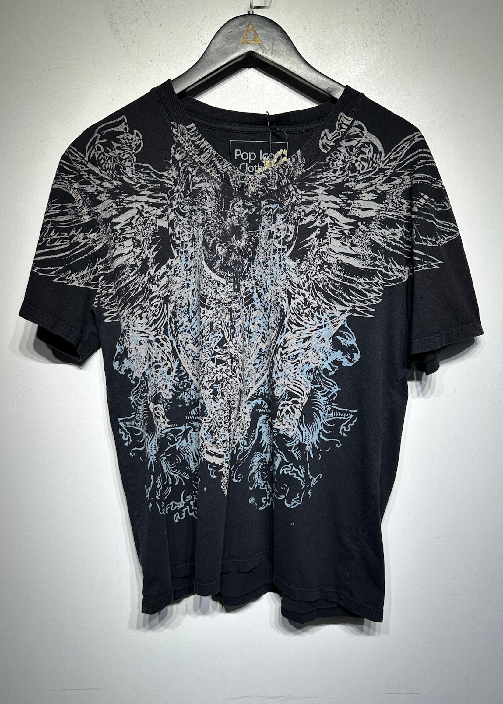 Pop Icon Y2K Black Eagle Tee L