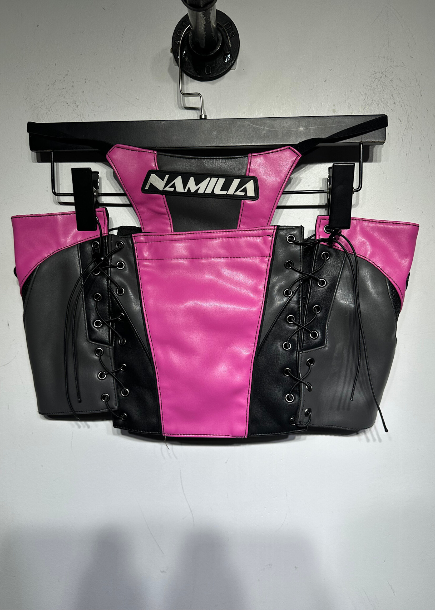 Namilia Pink Black Moto Skirt XS/S