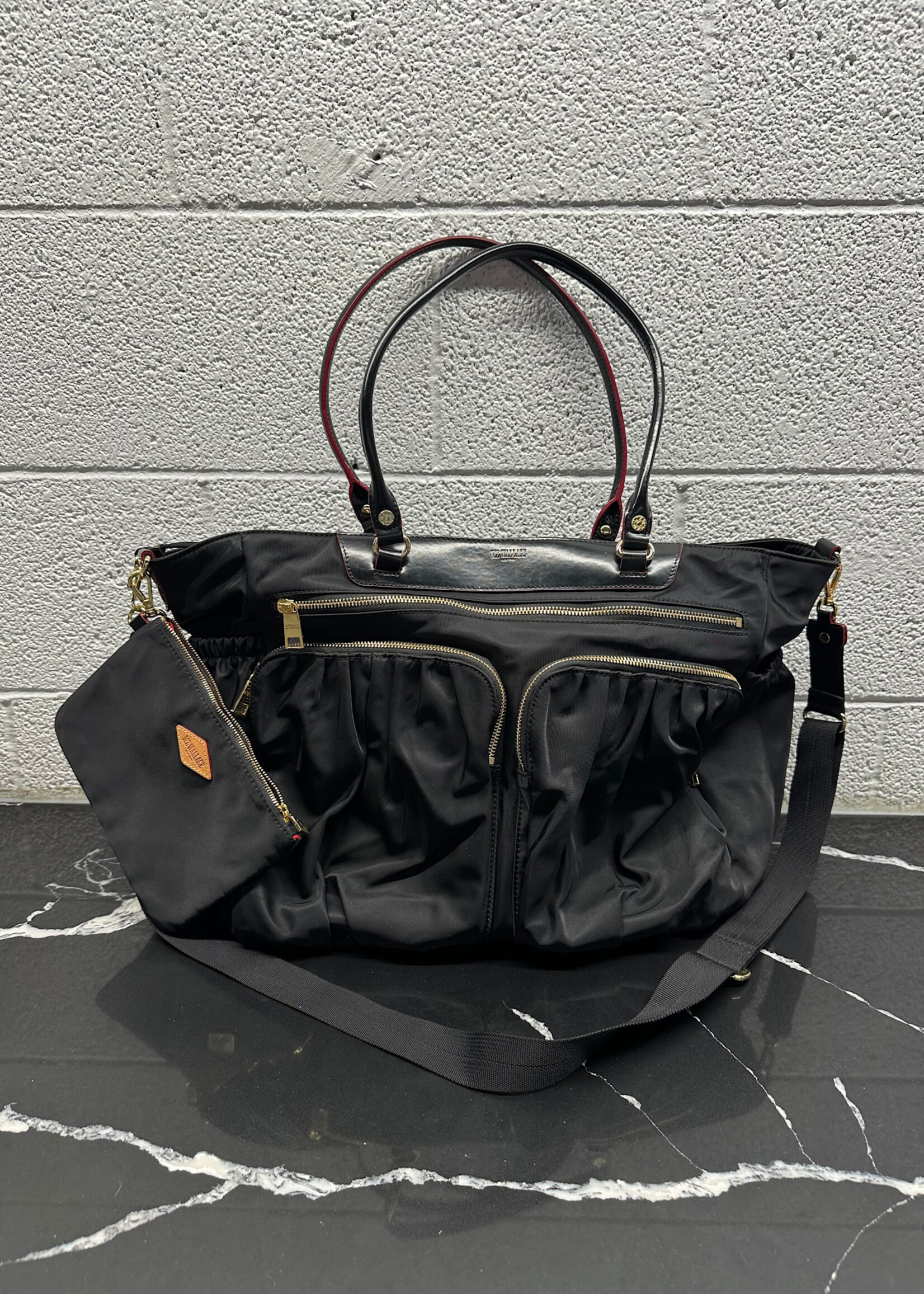 MZ Wallace Black Nylon Carry All Tote