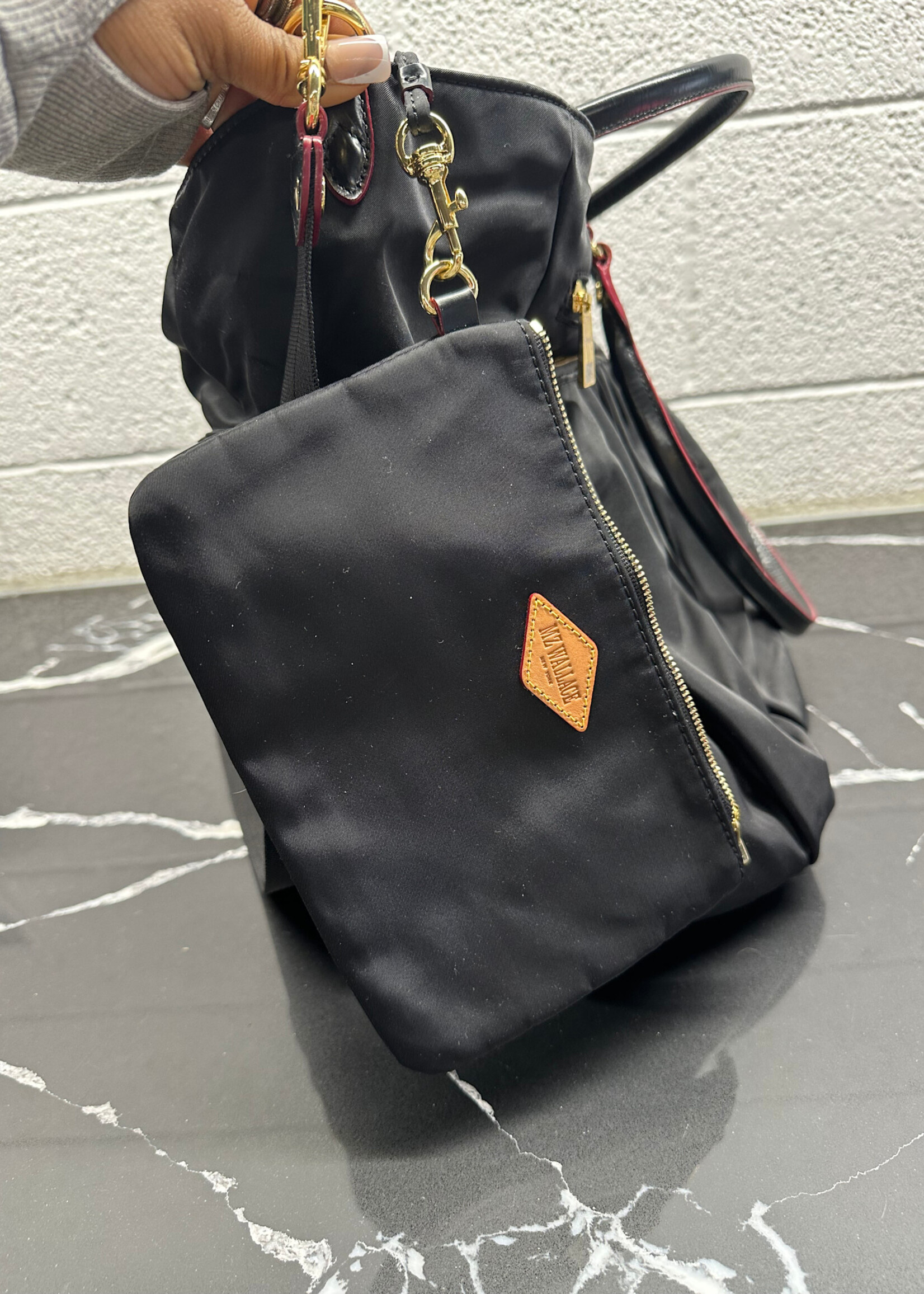 MZ Wallace Black Nylon Carry All Tote