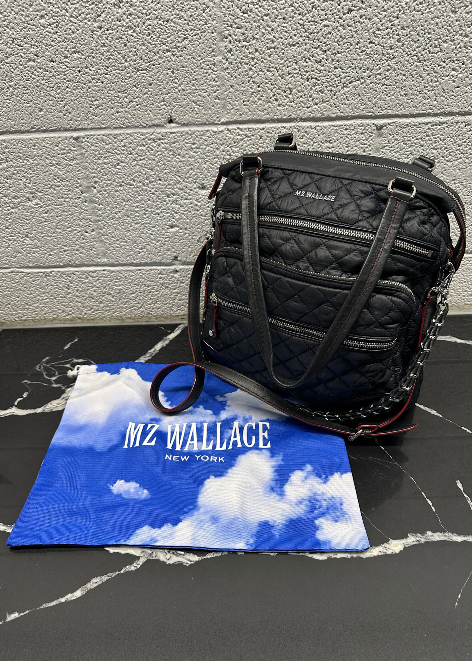 MZ Wallace NWT Black Quilted Medium Tote
