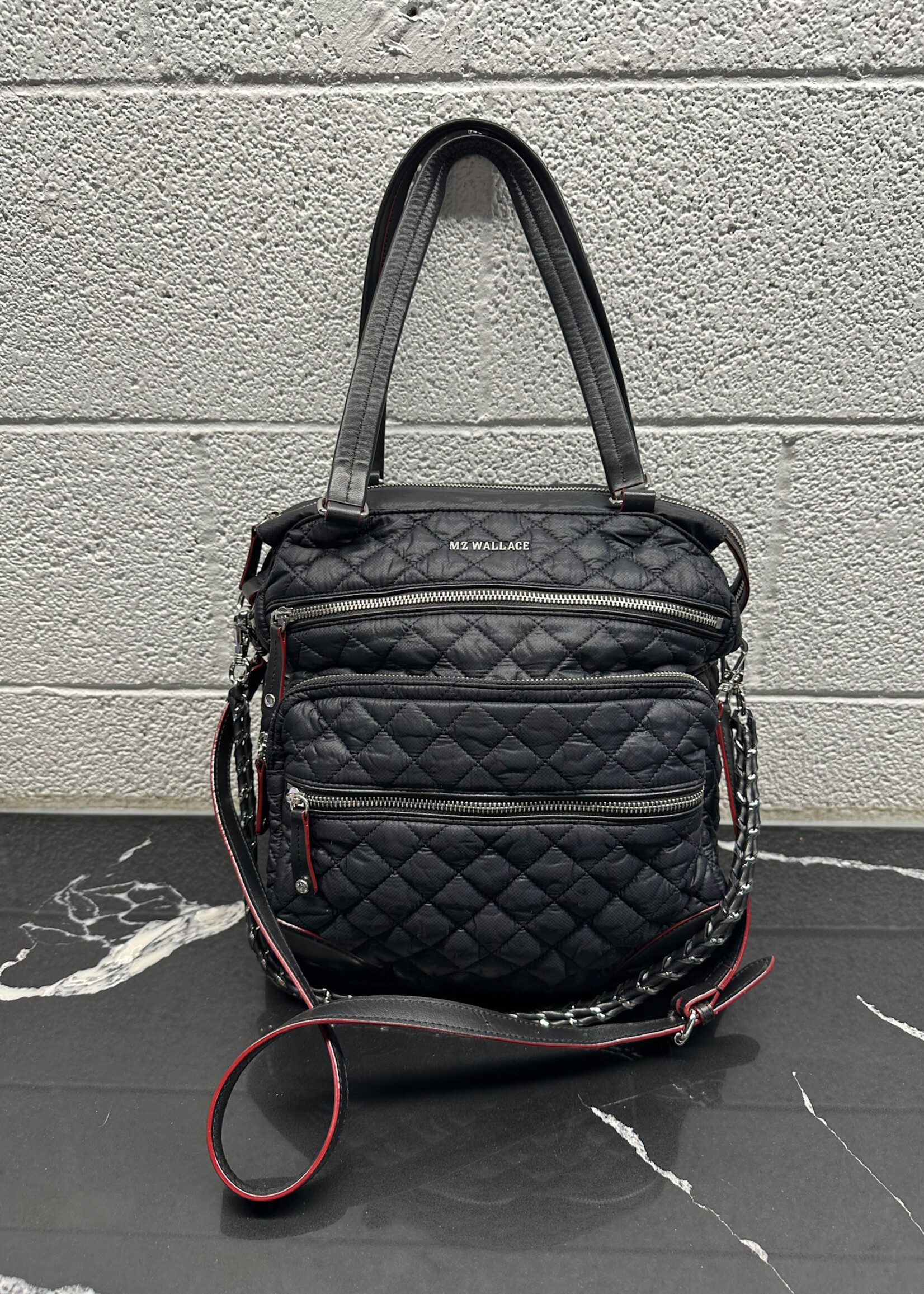 MZ Wallace NWT Black Quilted Medium Tote