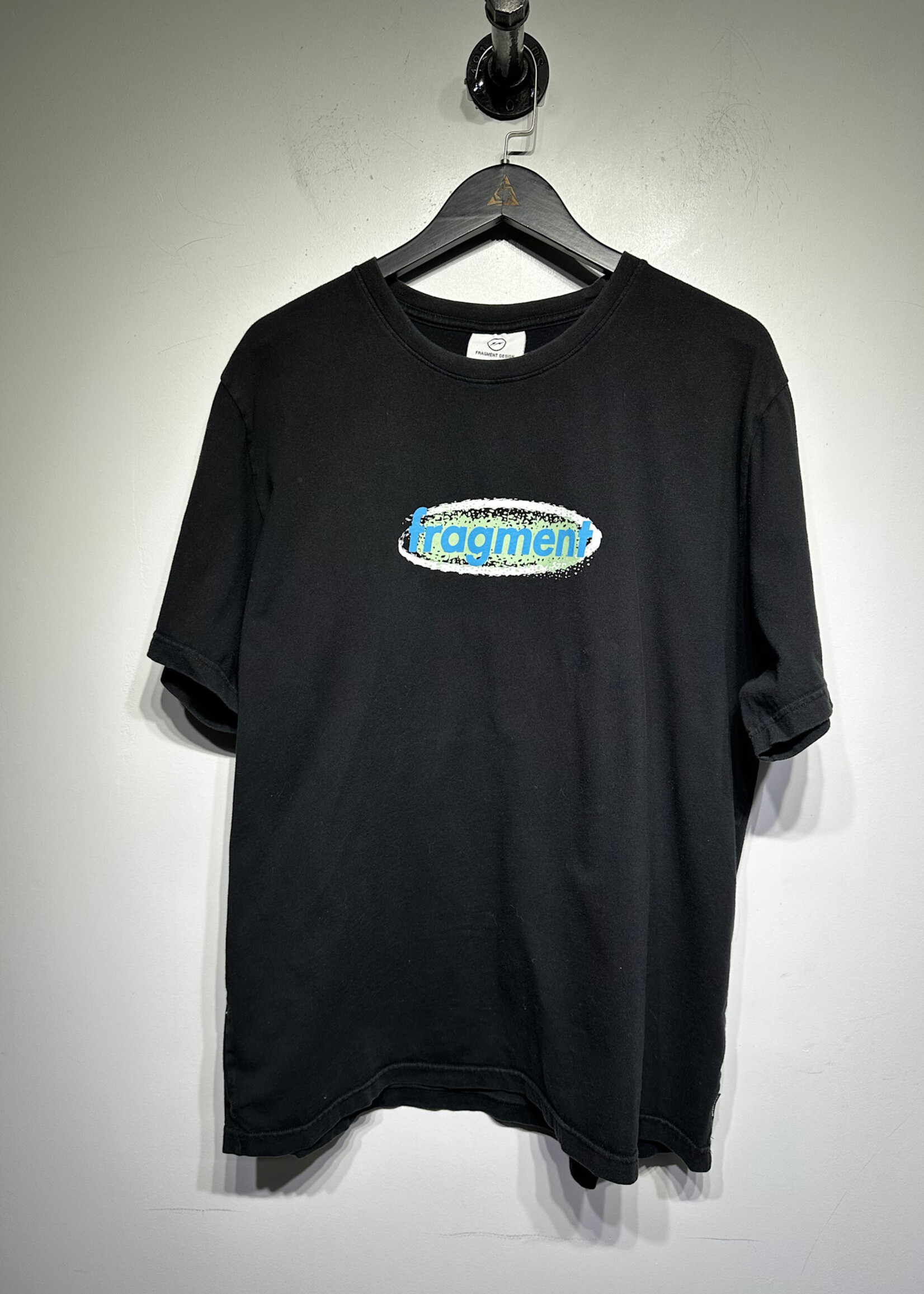 Fragment Design Black/Blue Logo Tee Masc XL