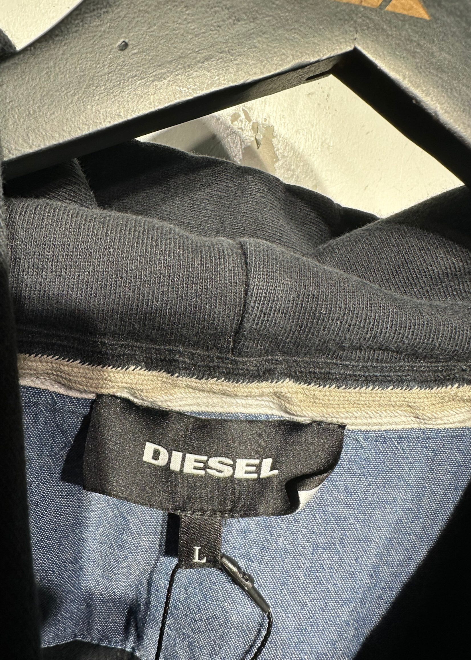 Diesel Black Onyl The Brave Hoodie Masc L