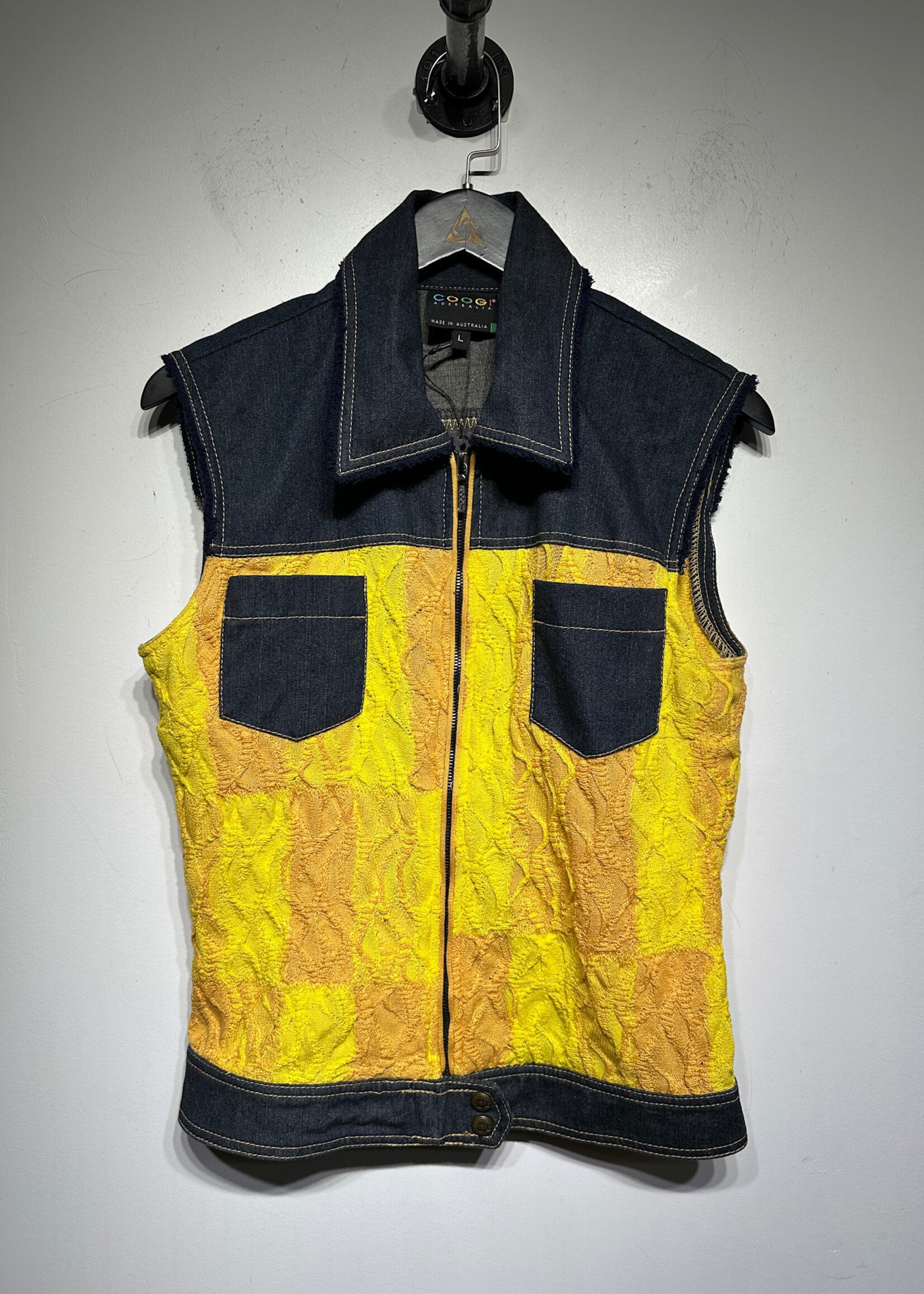 COOGI YELLOW KNIT SET PANTS L/32