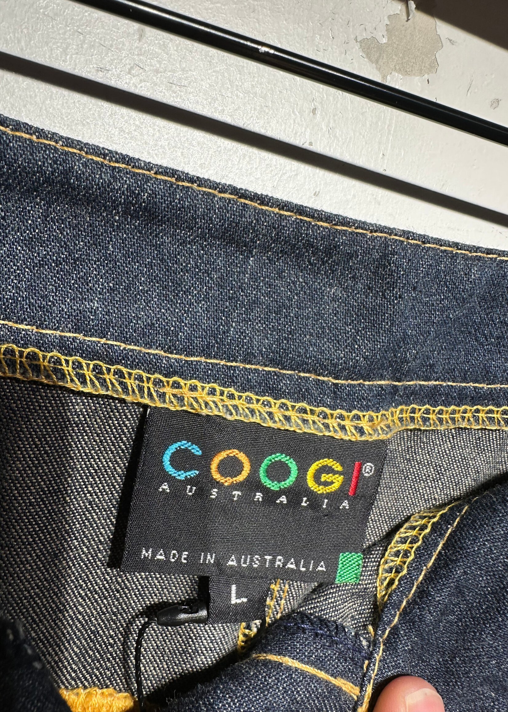 COOGI YELLOW KNIT SET PANTS L/32