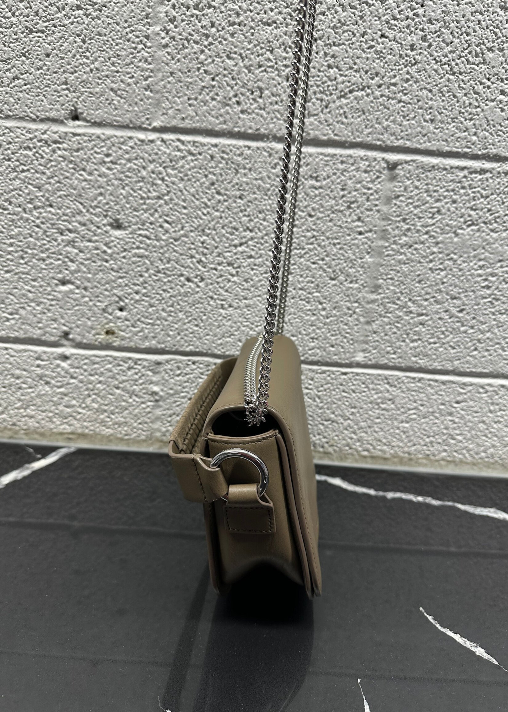 Allsaints Taupe Leather Crossbody