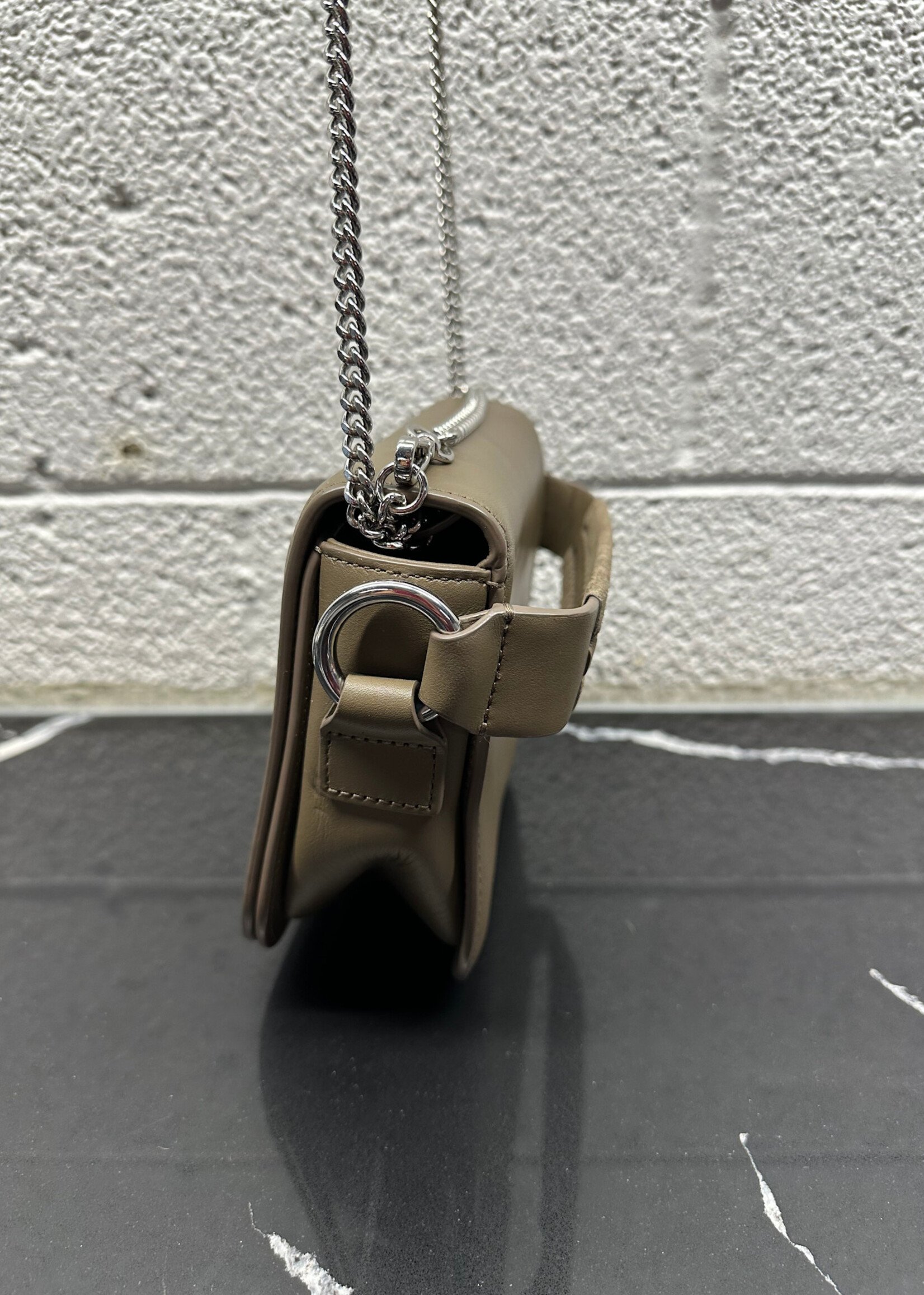 Allsaints Taupe Leather Crossbody