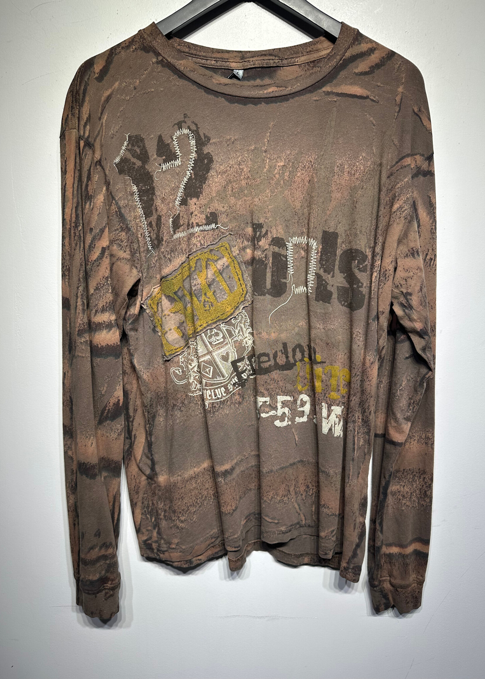 Freedom Of Voice Y2K Brown L/S Tee M