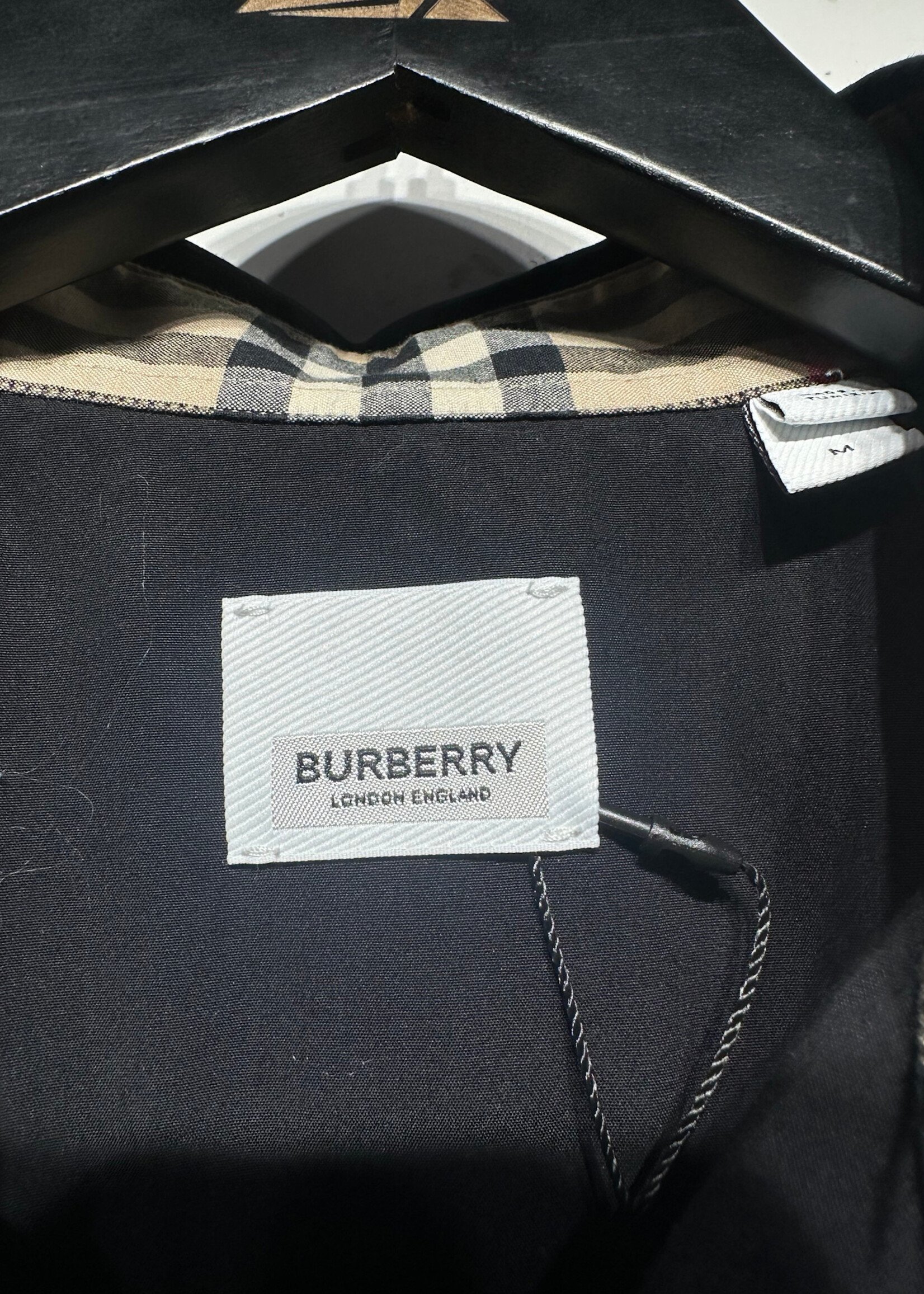 Burberry "TB" Black B/U L/S Shirt M