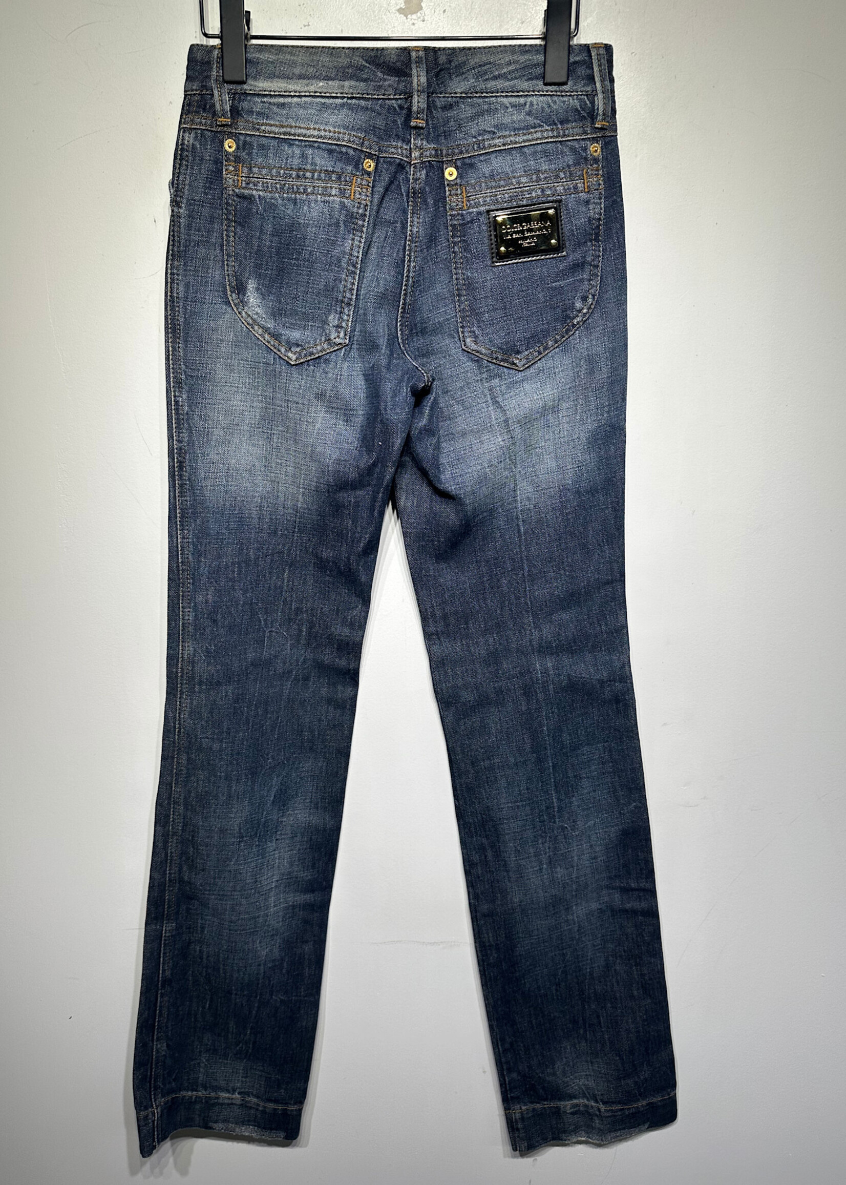 D&G NWT Tonal Blue Boot Fit Jeans 28