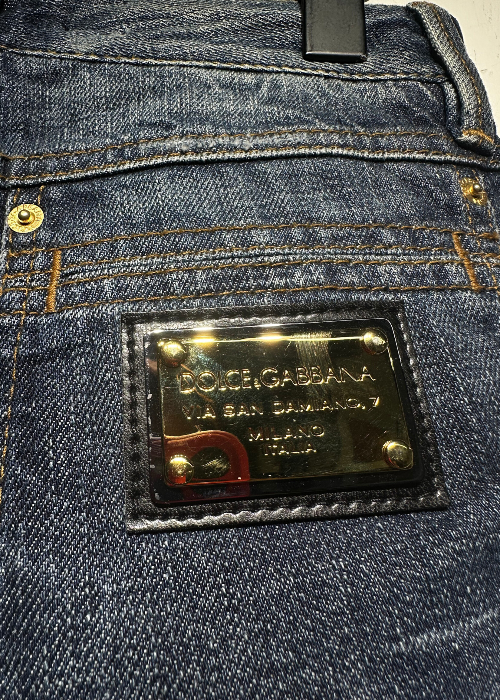 D&G NWT Tonal Blue Boot Fit Jeans 28