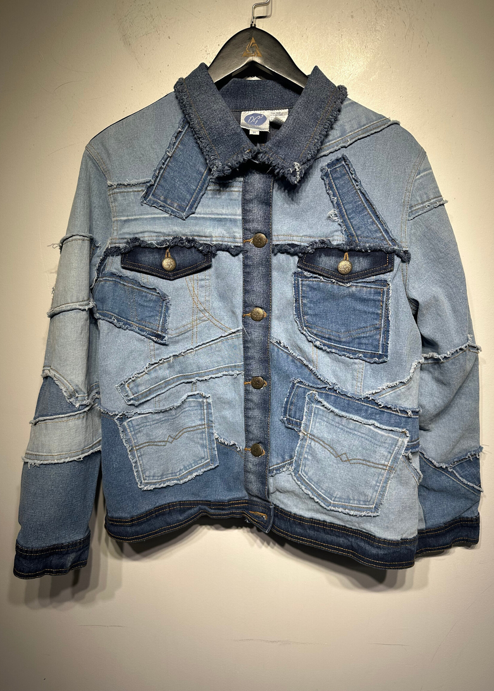 DG Patchwork Denim Jacket Fem M