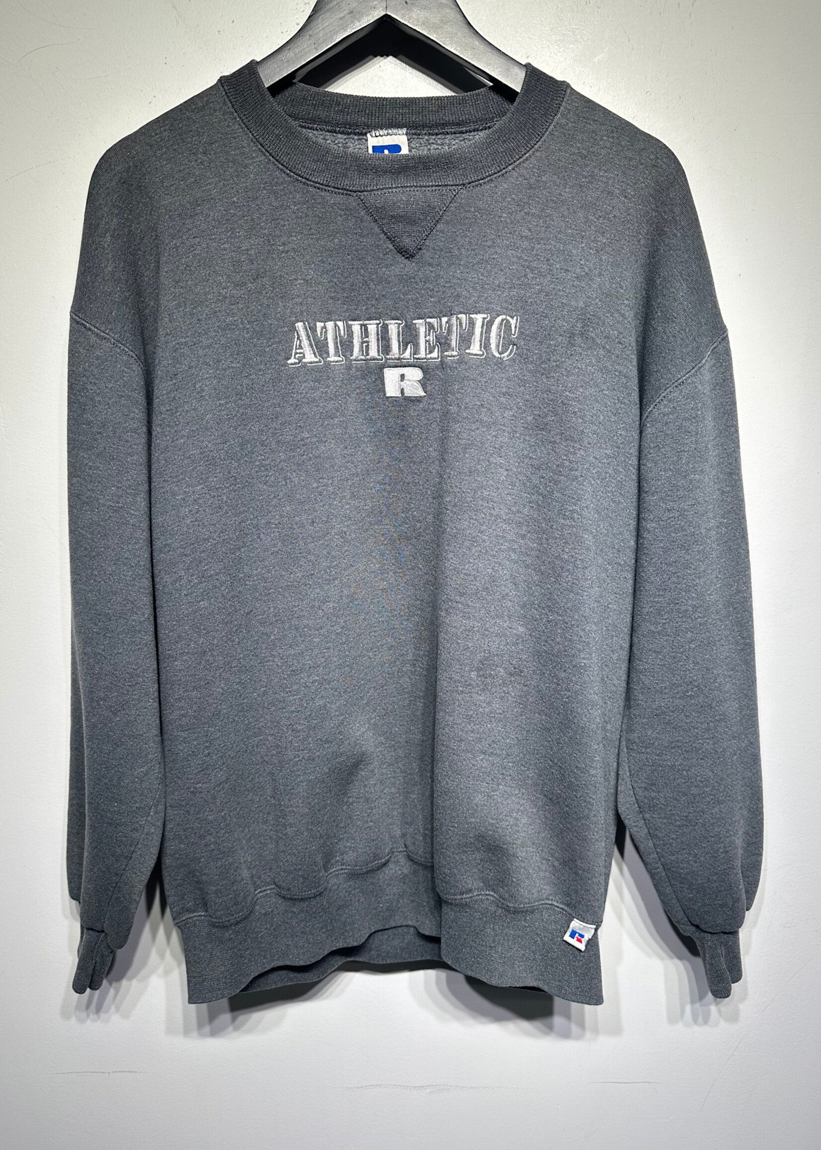 Russell Vintage Grey Logo Sweater XL