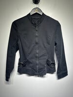 Marco Polo Black Belted Fitted Jacket 12/L