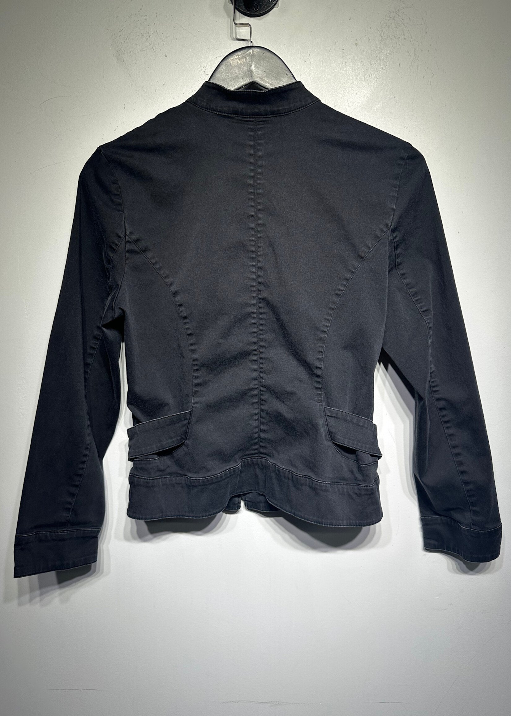Marco Polo Black Belted Fitted Jacket 12/L