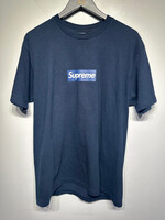 SUPREME NAVY BOX LOGO TEE L