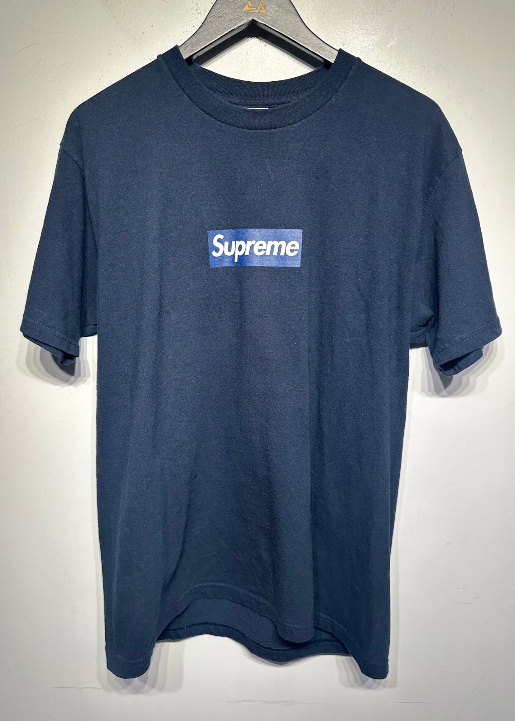 SUPREME NAVY BOX LOGO TEE L