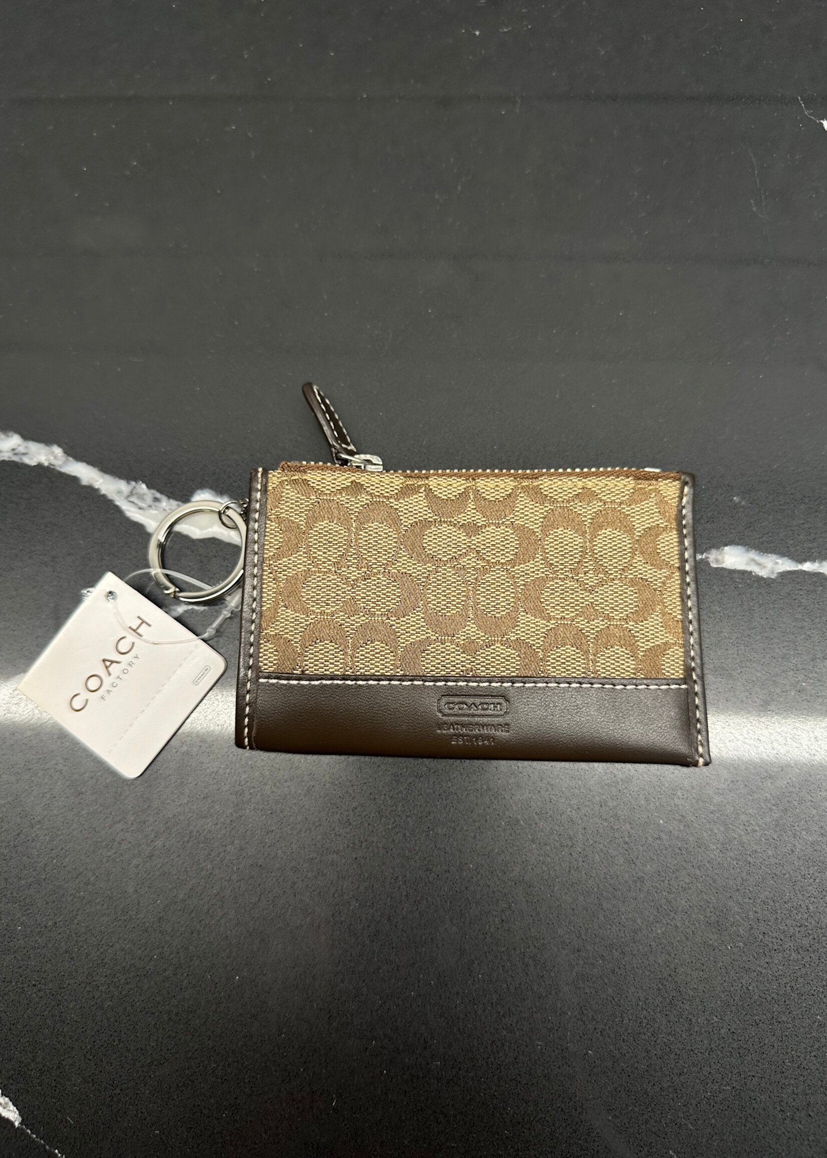 Coach NWT Beige Monogram Wallet