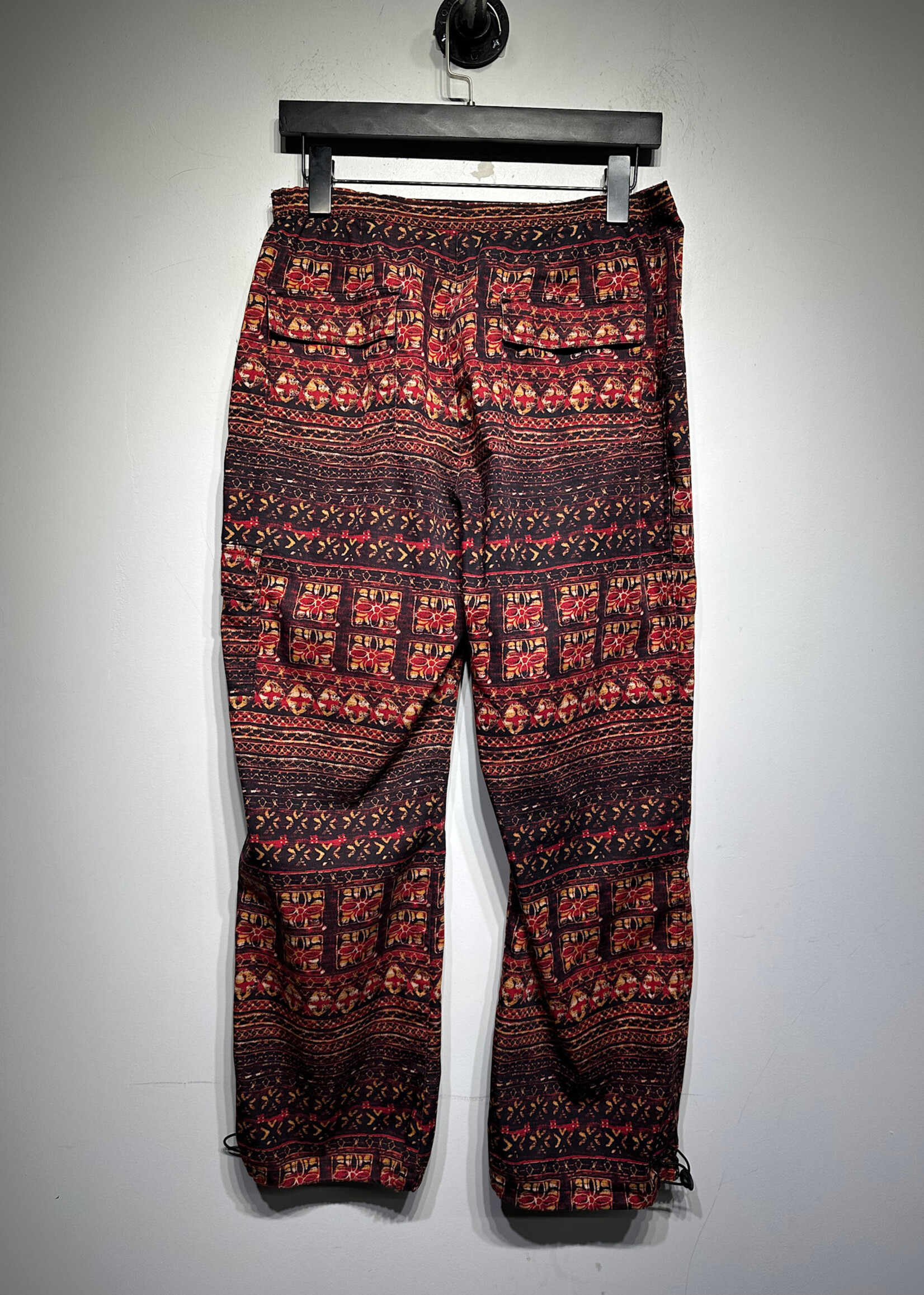 Chicos Design Red Multi Pattern Pants 30 Fem