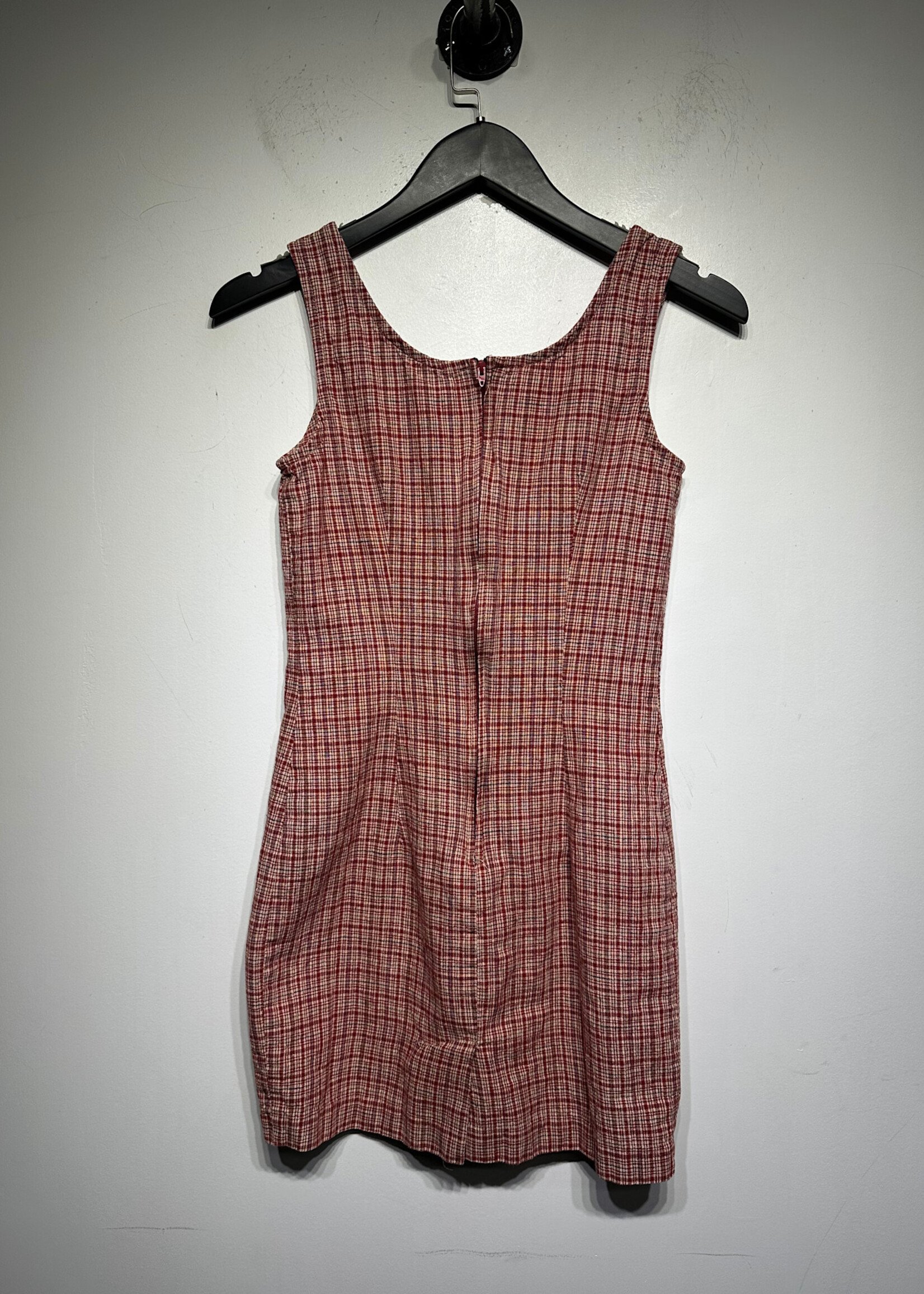 Rampage Red Plaid Mini Dress S