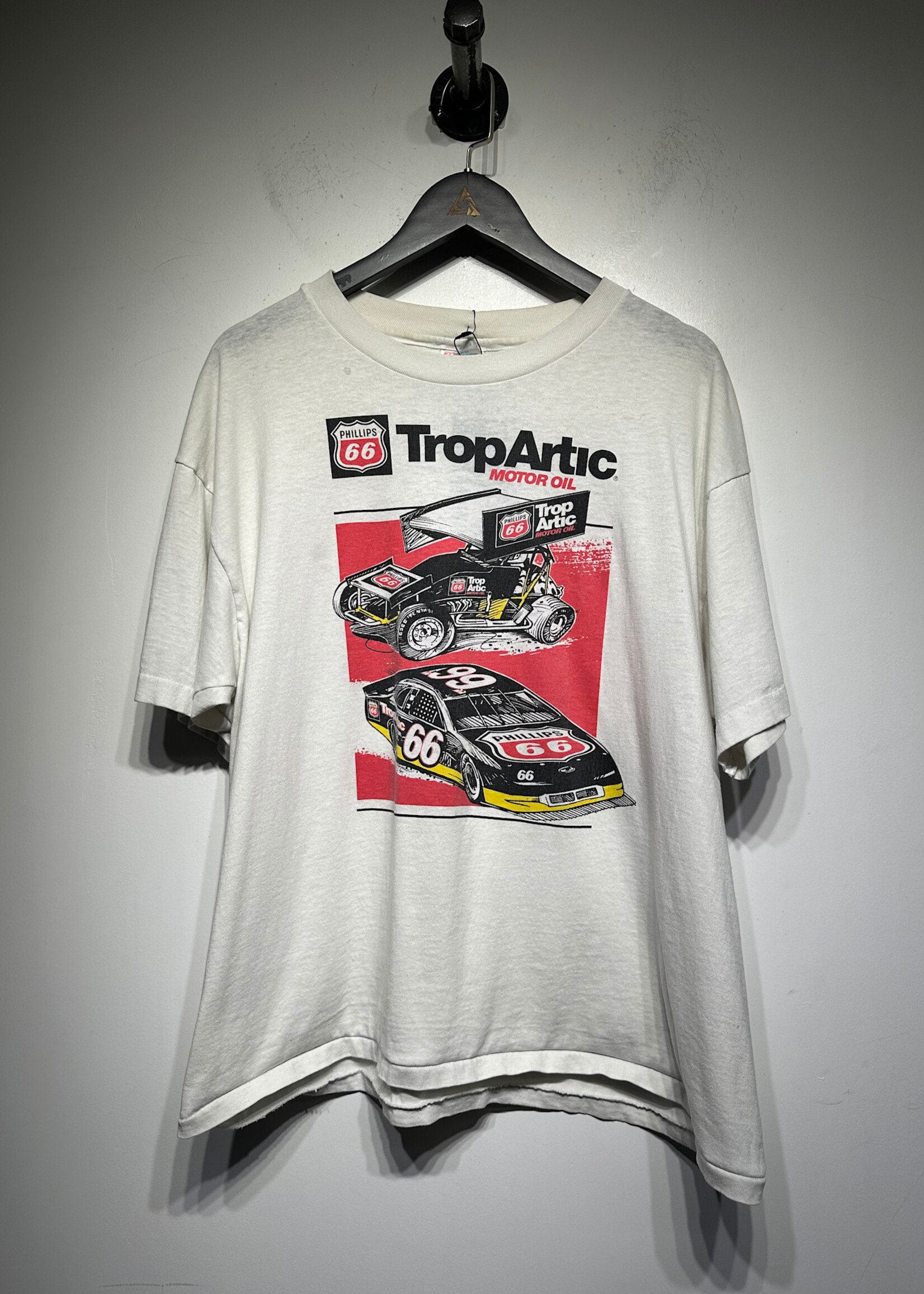 Trop Artic Vintage White Racing Tee XL AS IS