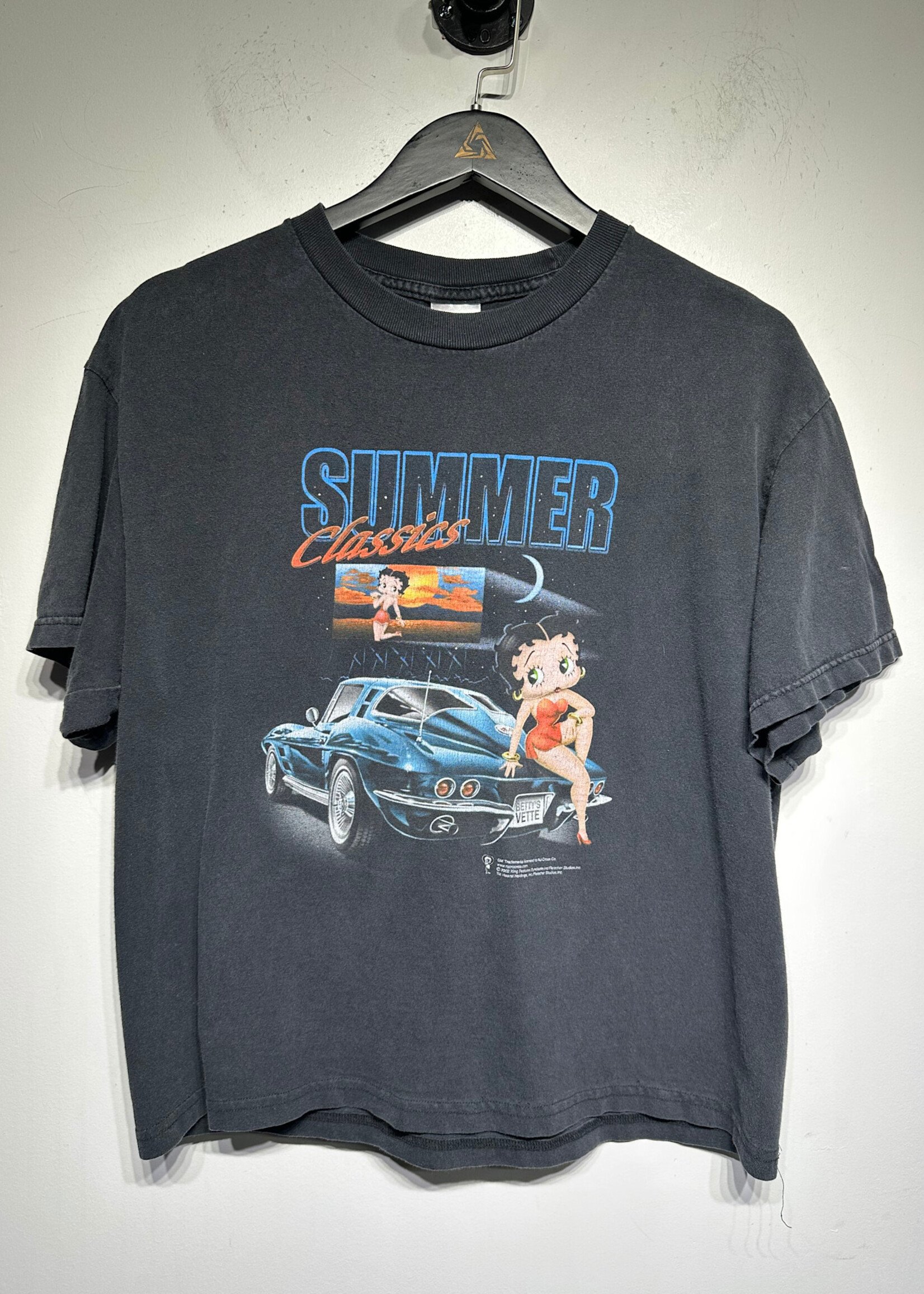 Betty Boop Vintage Summer Classics Black Tee L