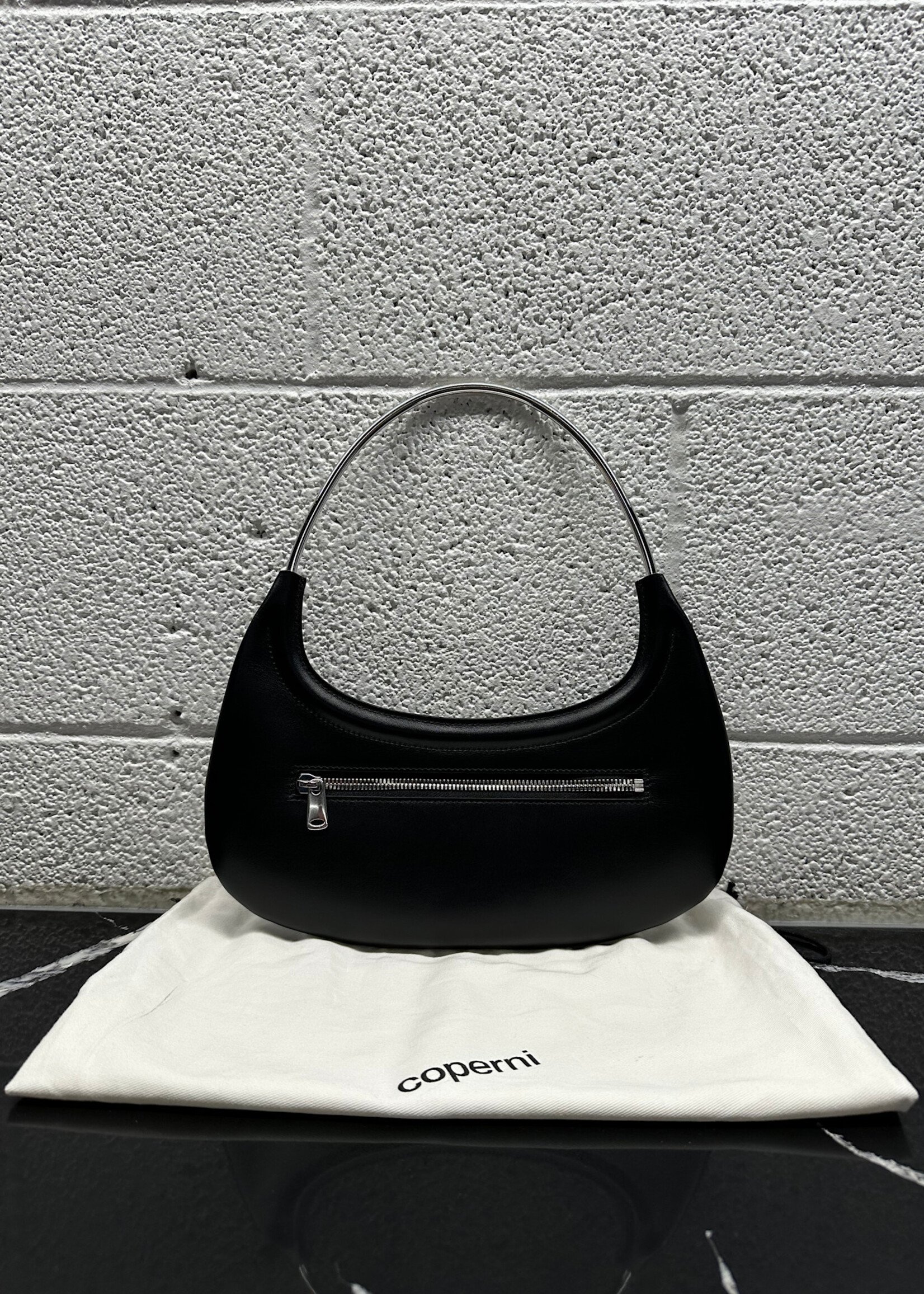 Coperni Black Leather Sling Bag OS