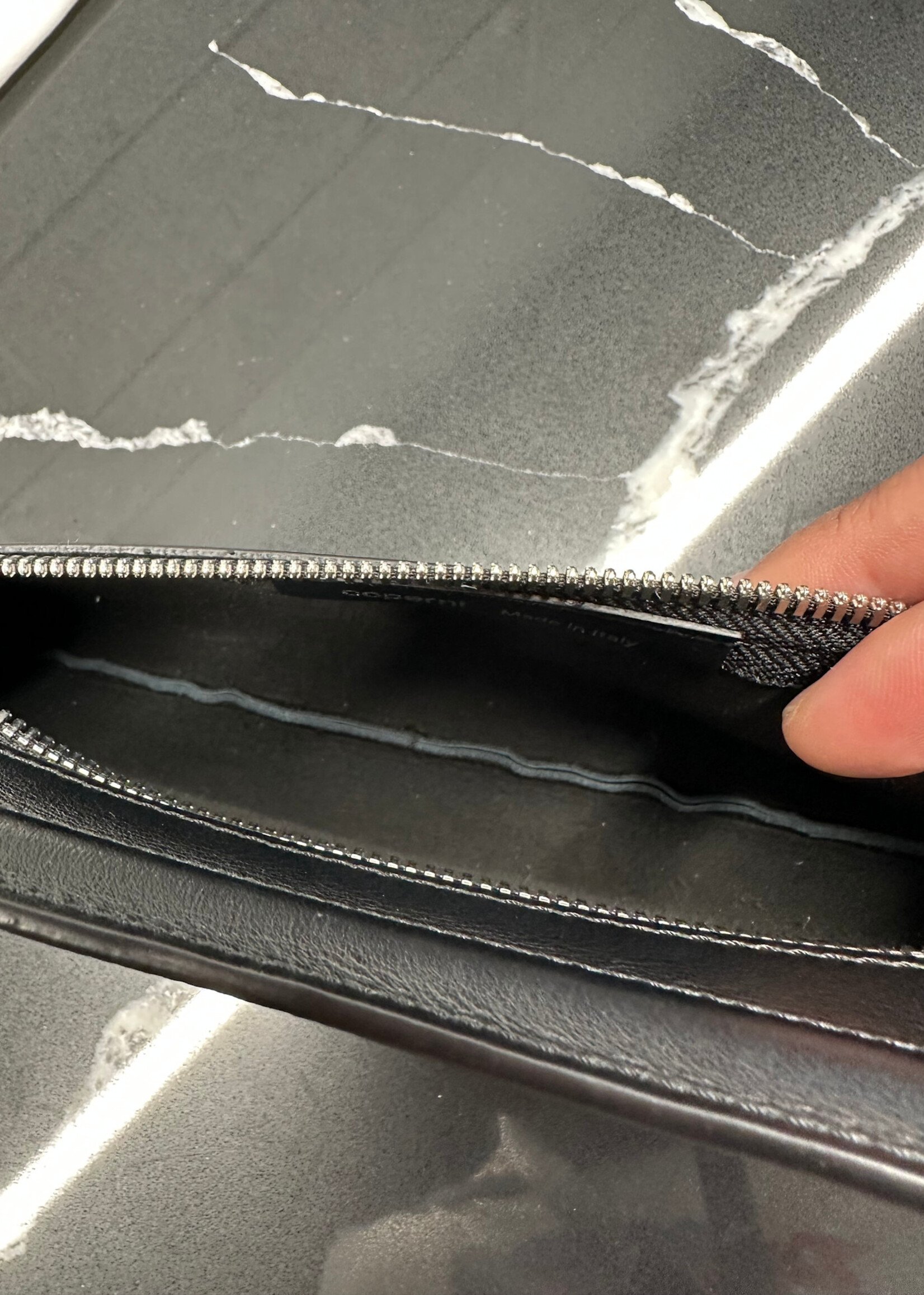 Coperni Black Leather Sling Bag OS