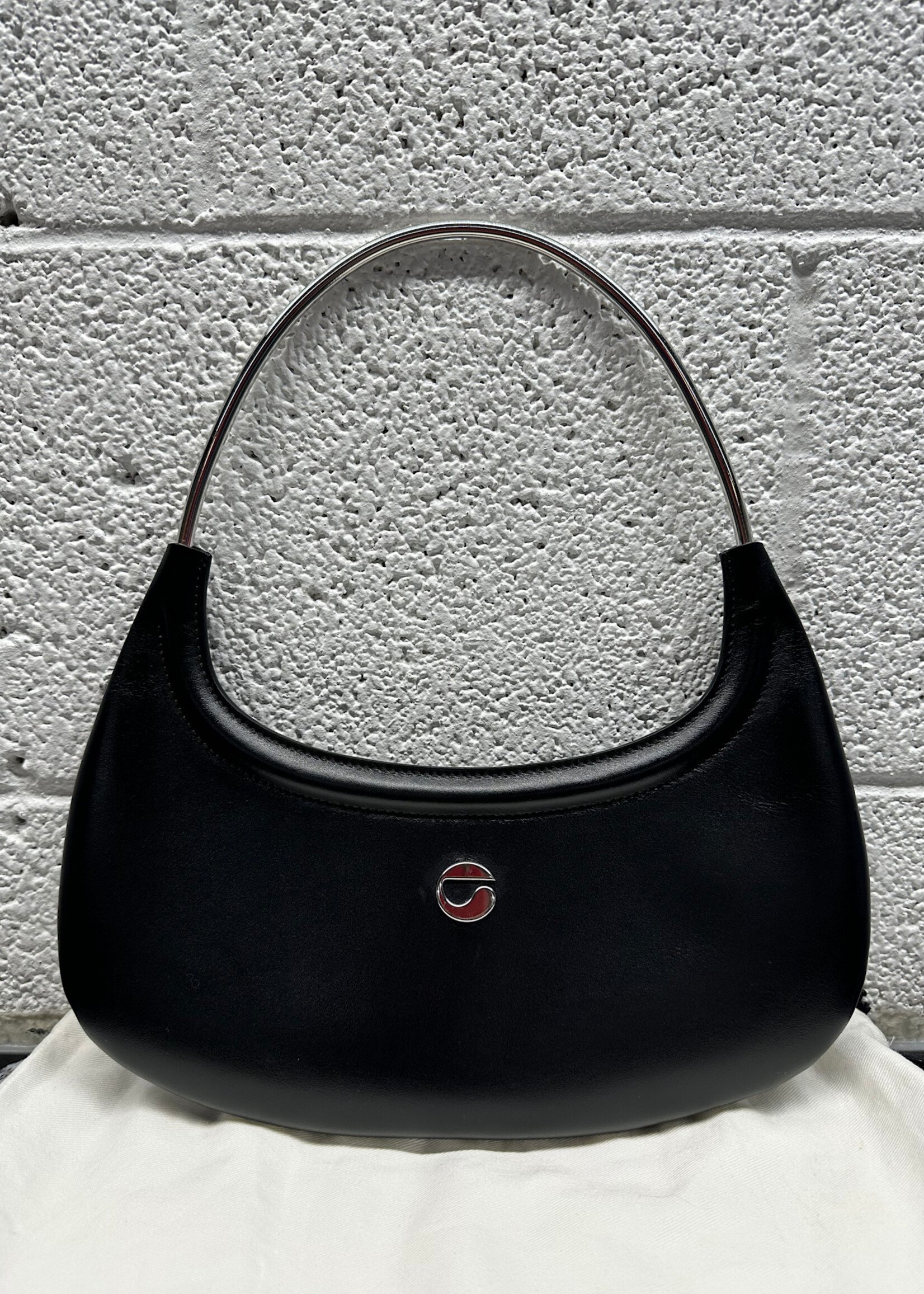 Coperni Black Leather Sling Bag OS