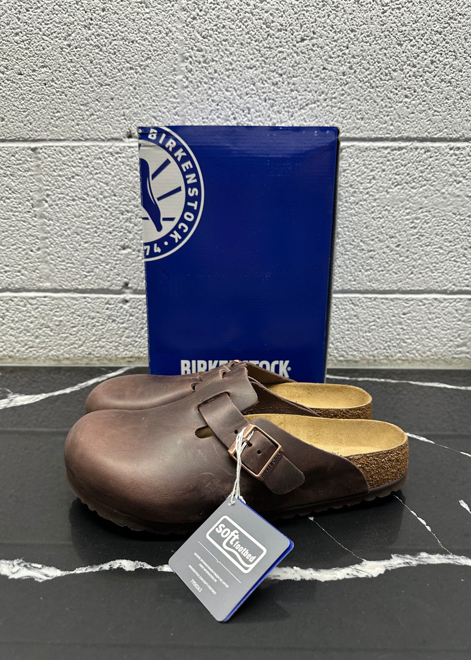 Birkenstock Brown Leather Clogs Masc 8