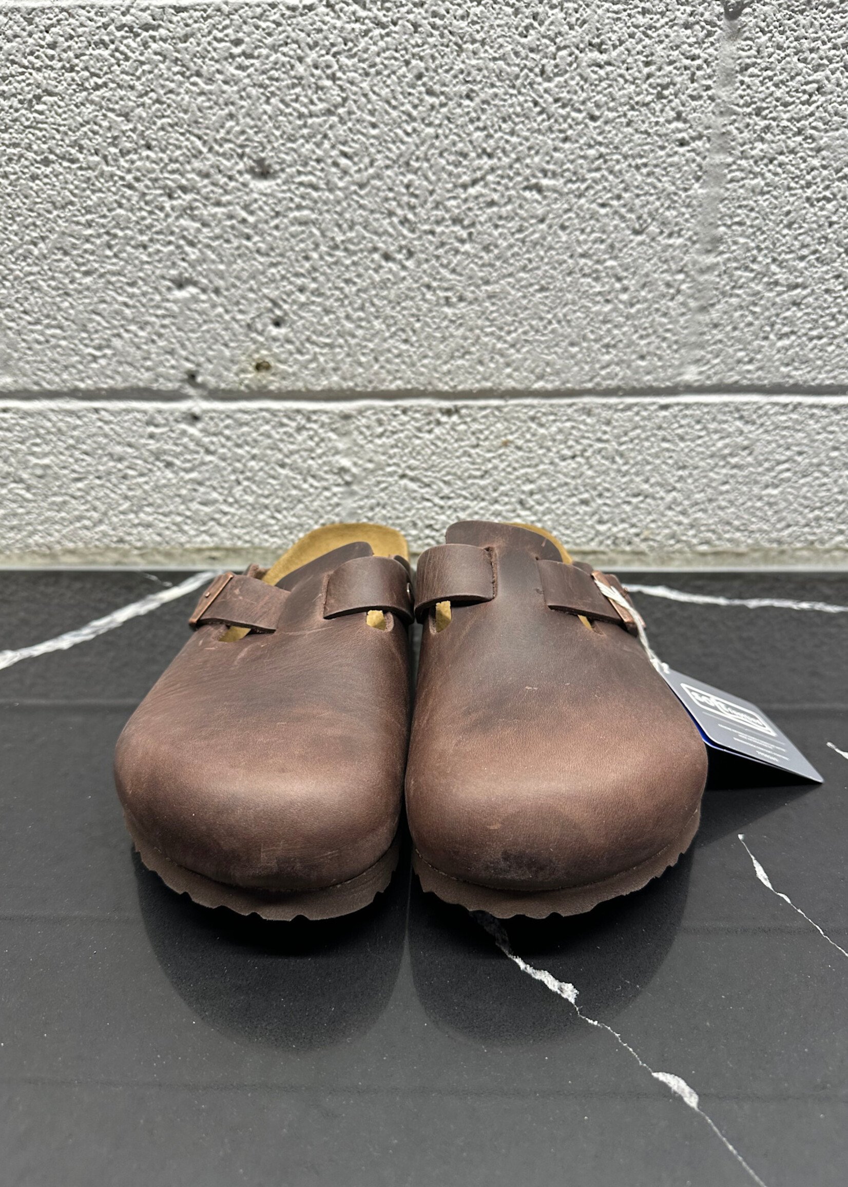 Birkenstock Brown Leather Clogs Masc 8