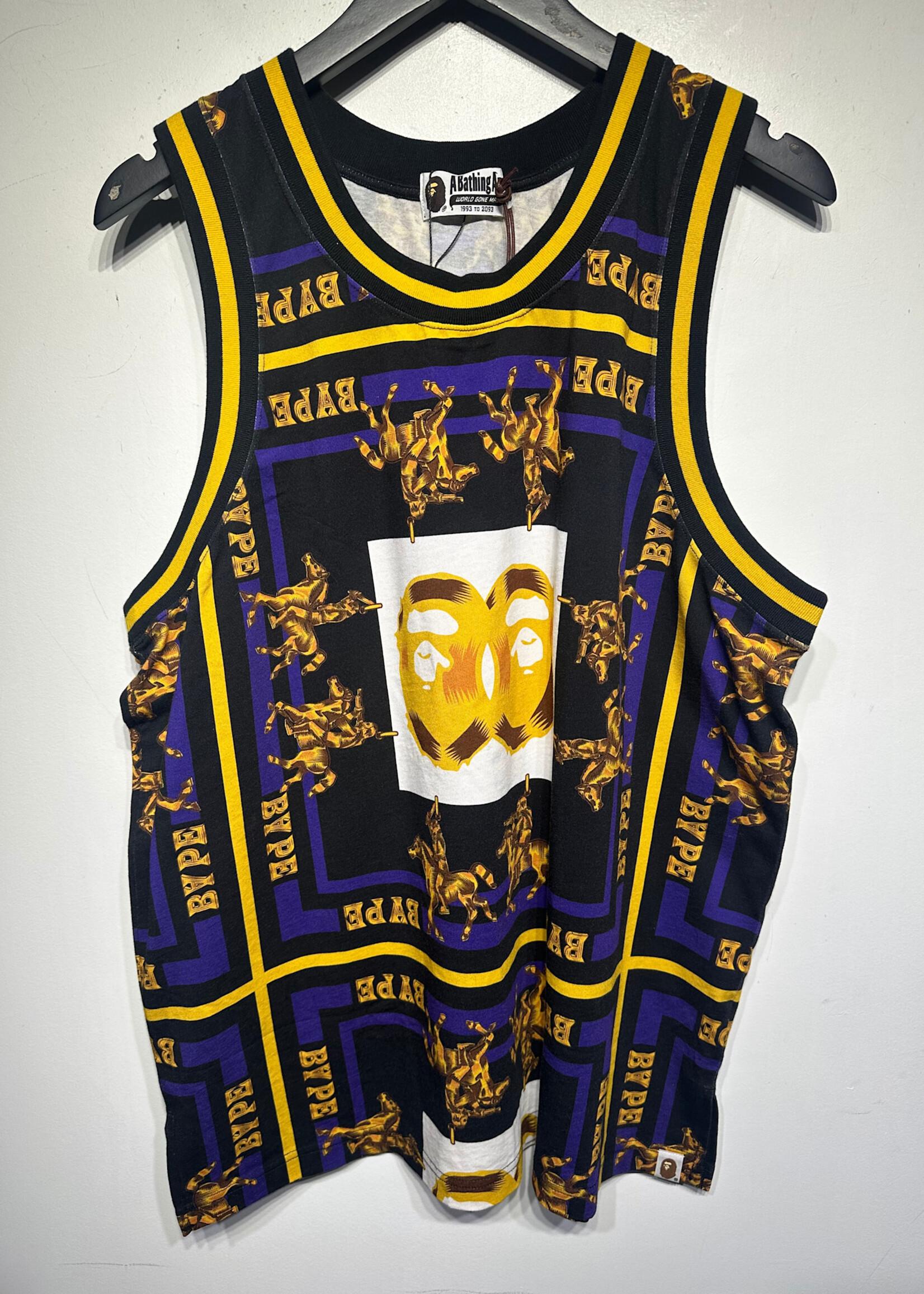 Bape NWT Double Ape Head Tank L