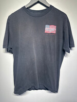 Harley Cafe Grey LV American Flag Tee L