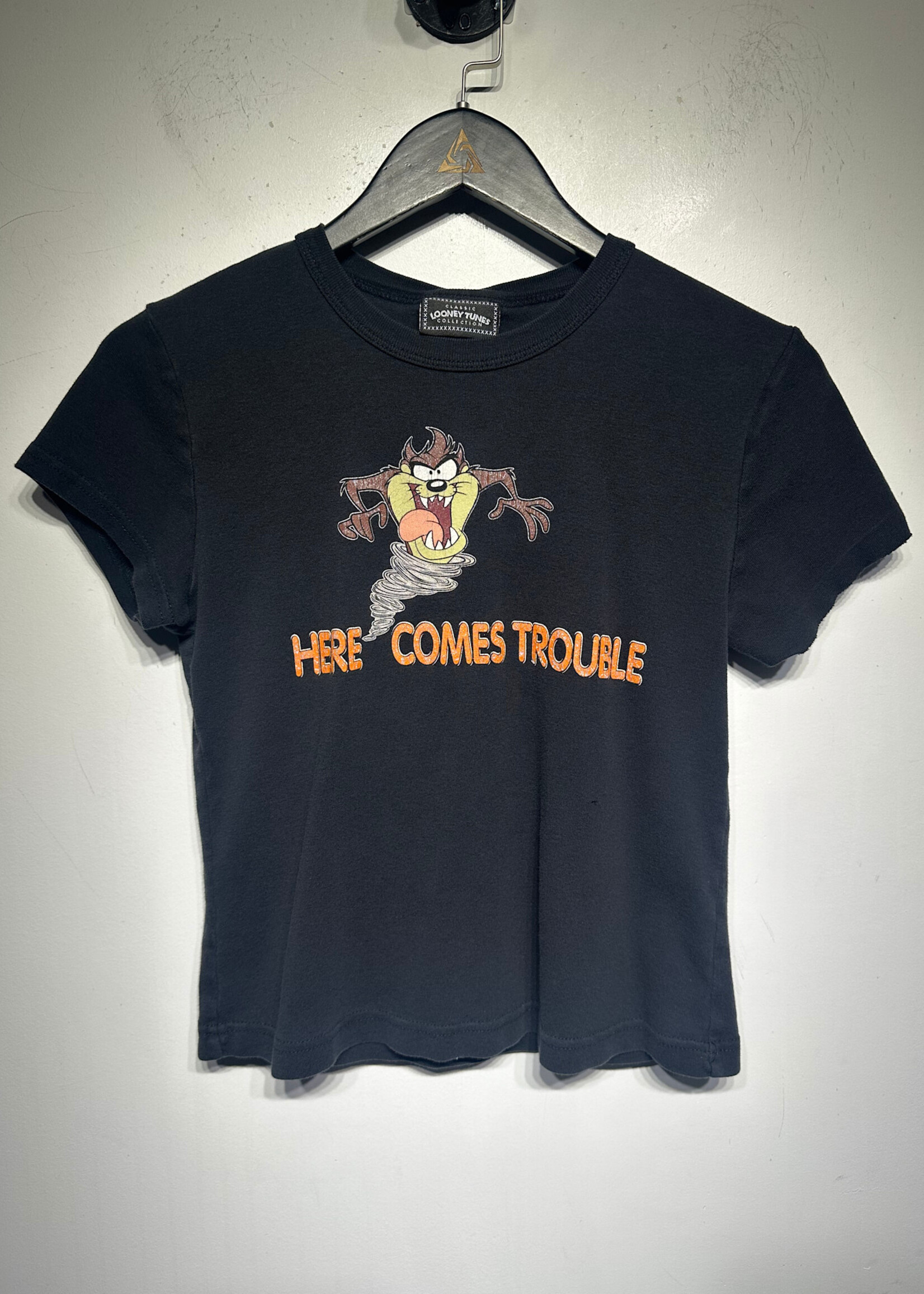 Looney Tunes Taz Here Comes Trouble Tee Fem L