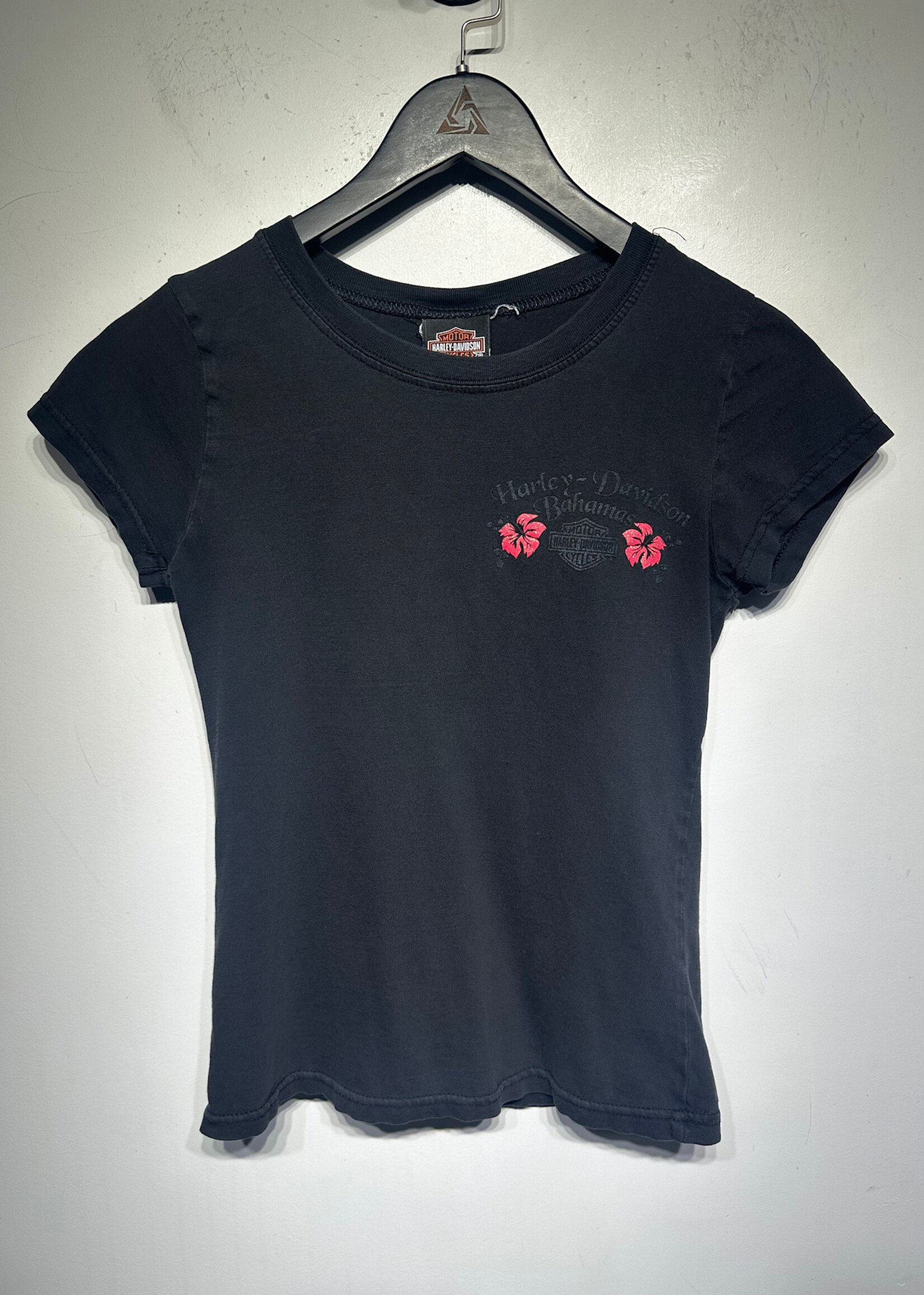 Harley Bahamas Black Flower Tee Fem S