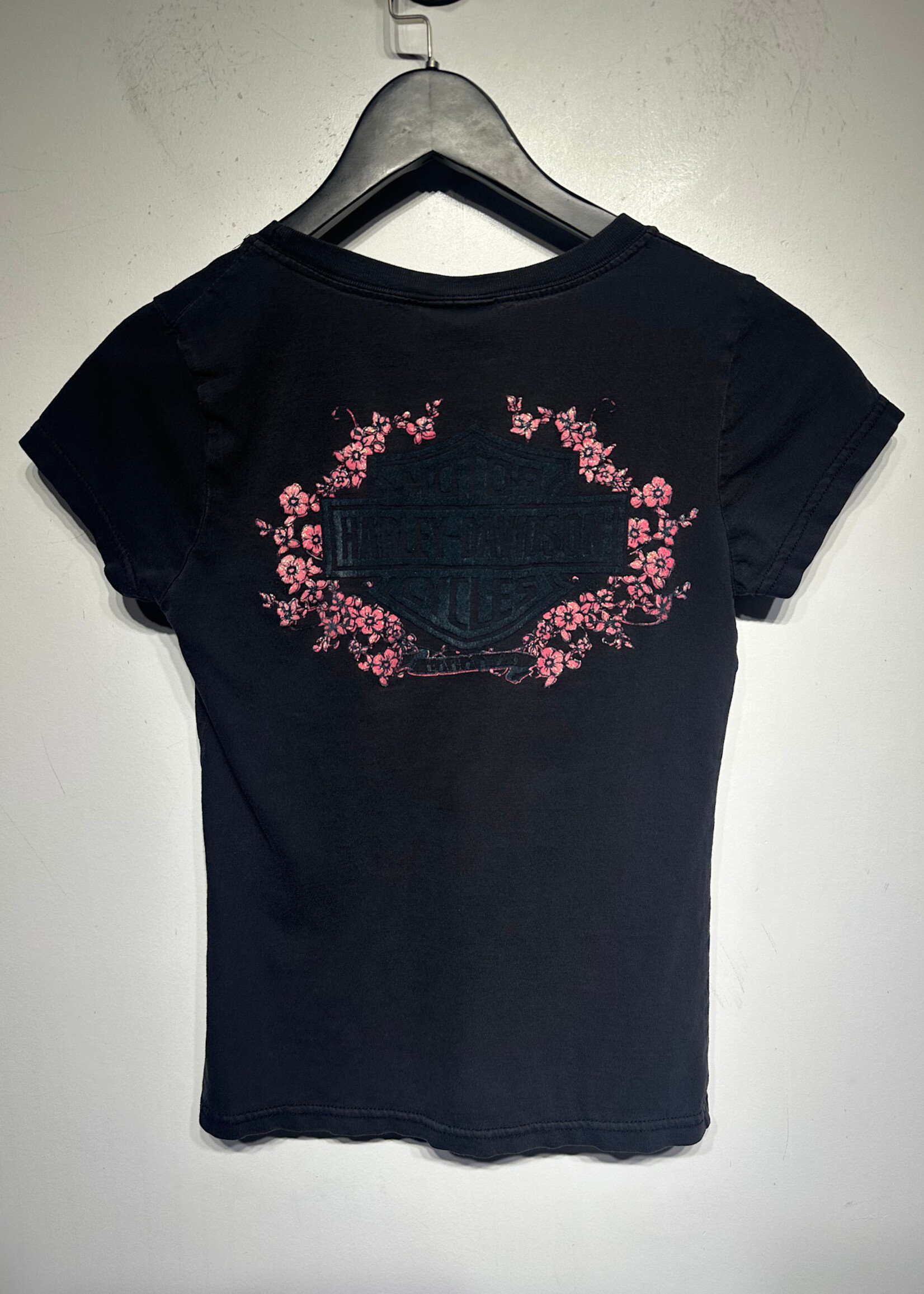 Harley Bahamas Black Flower Tee Fem S