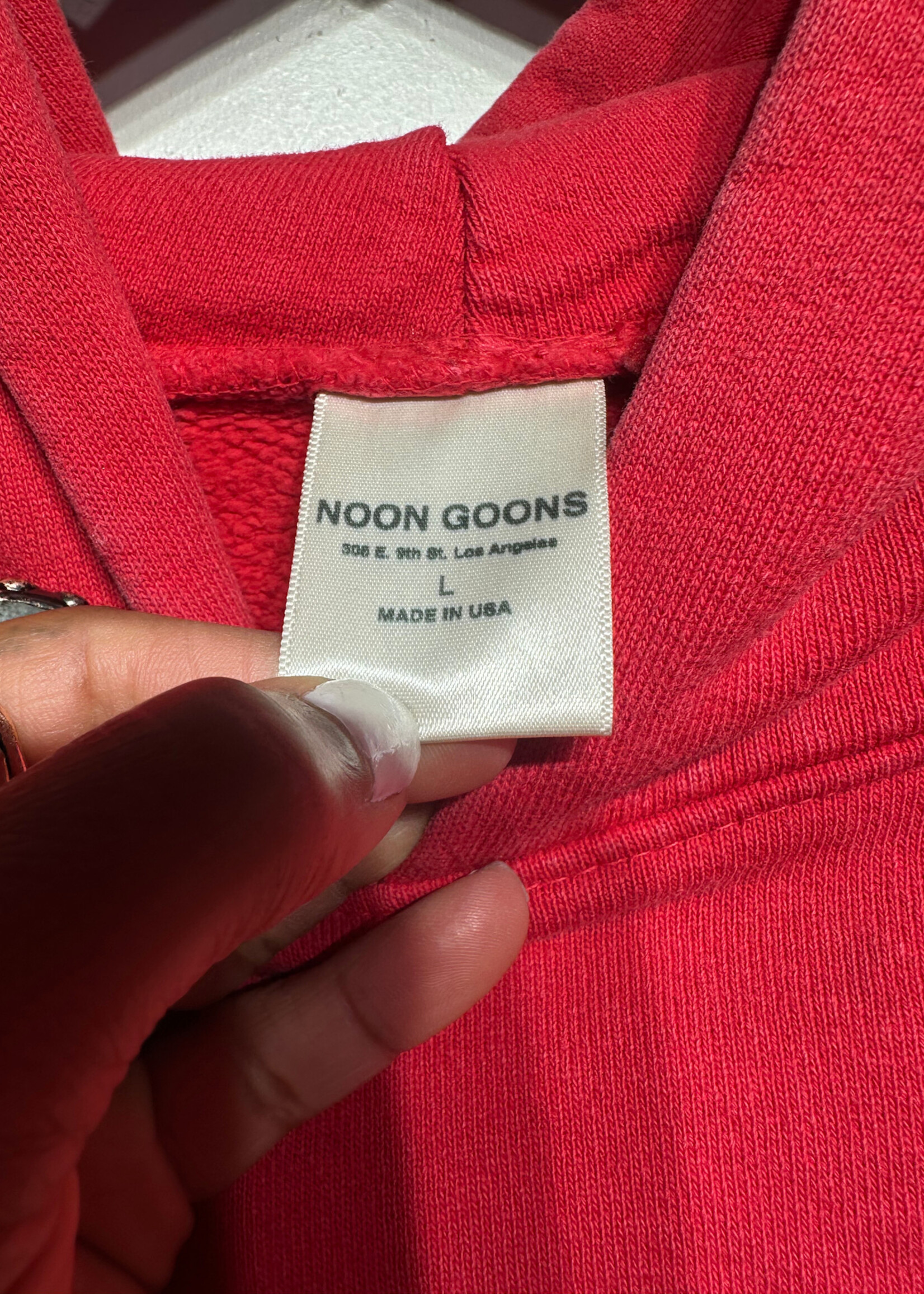 Noon Goons Red Oversized Hoodie L