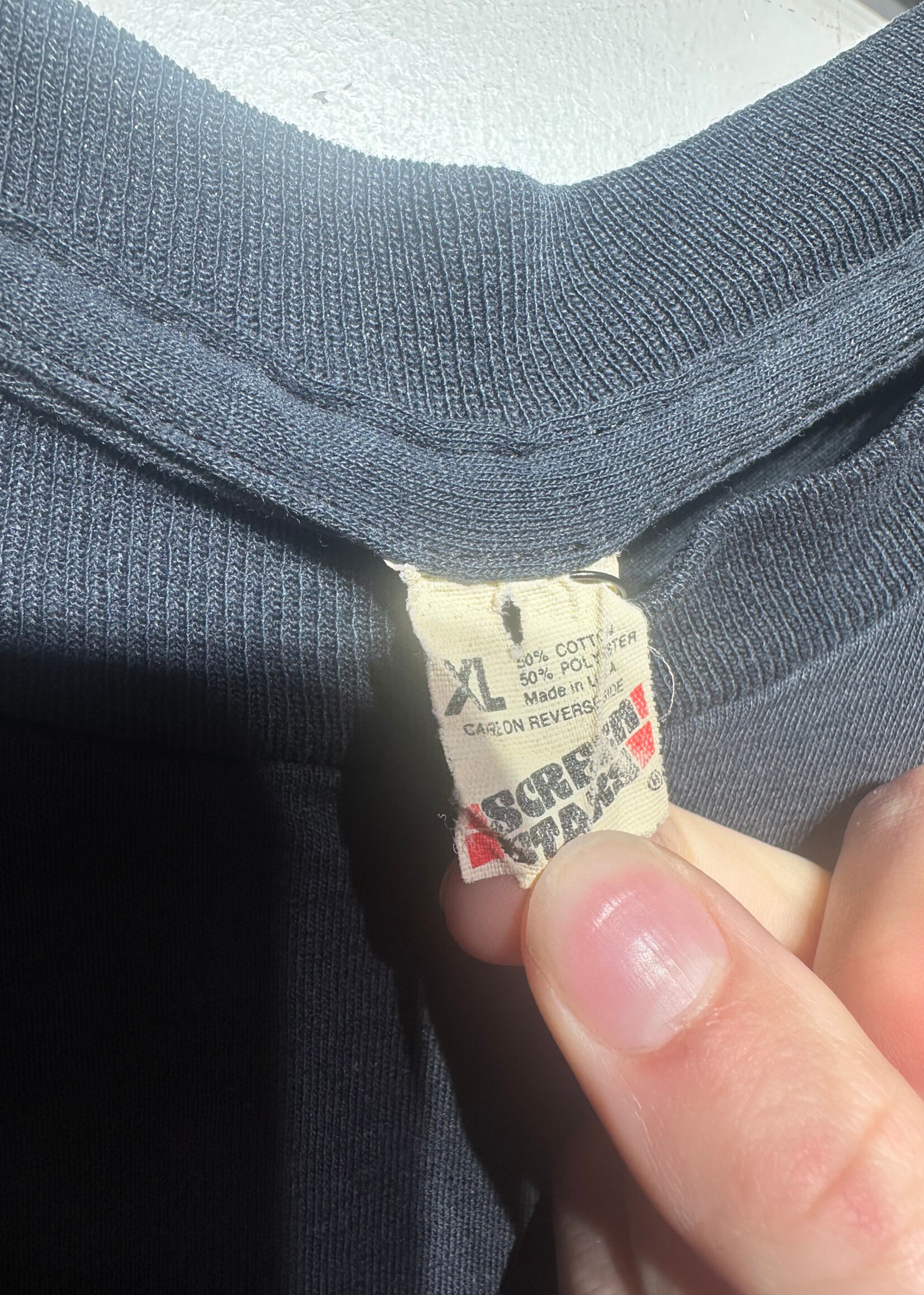 Boston Vintage Black Thin Tee XL