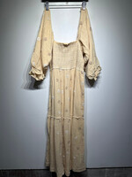 NWT Free People Yellow Off Shoulder Dress L