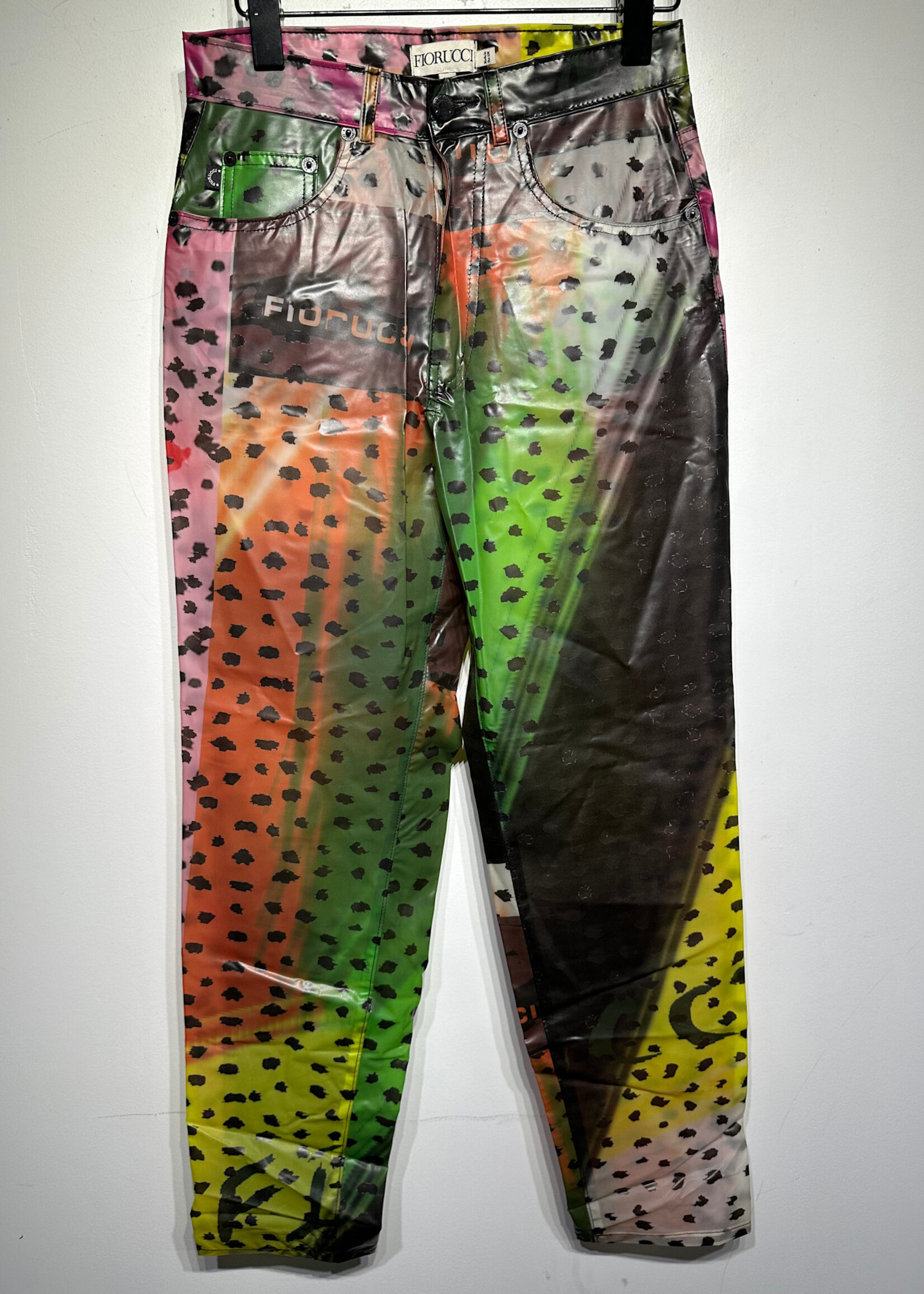 Fiorucci Vinyl Printed Pants 27