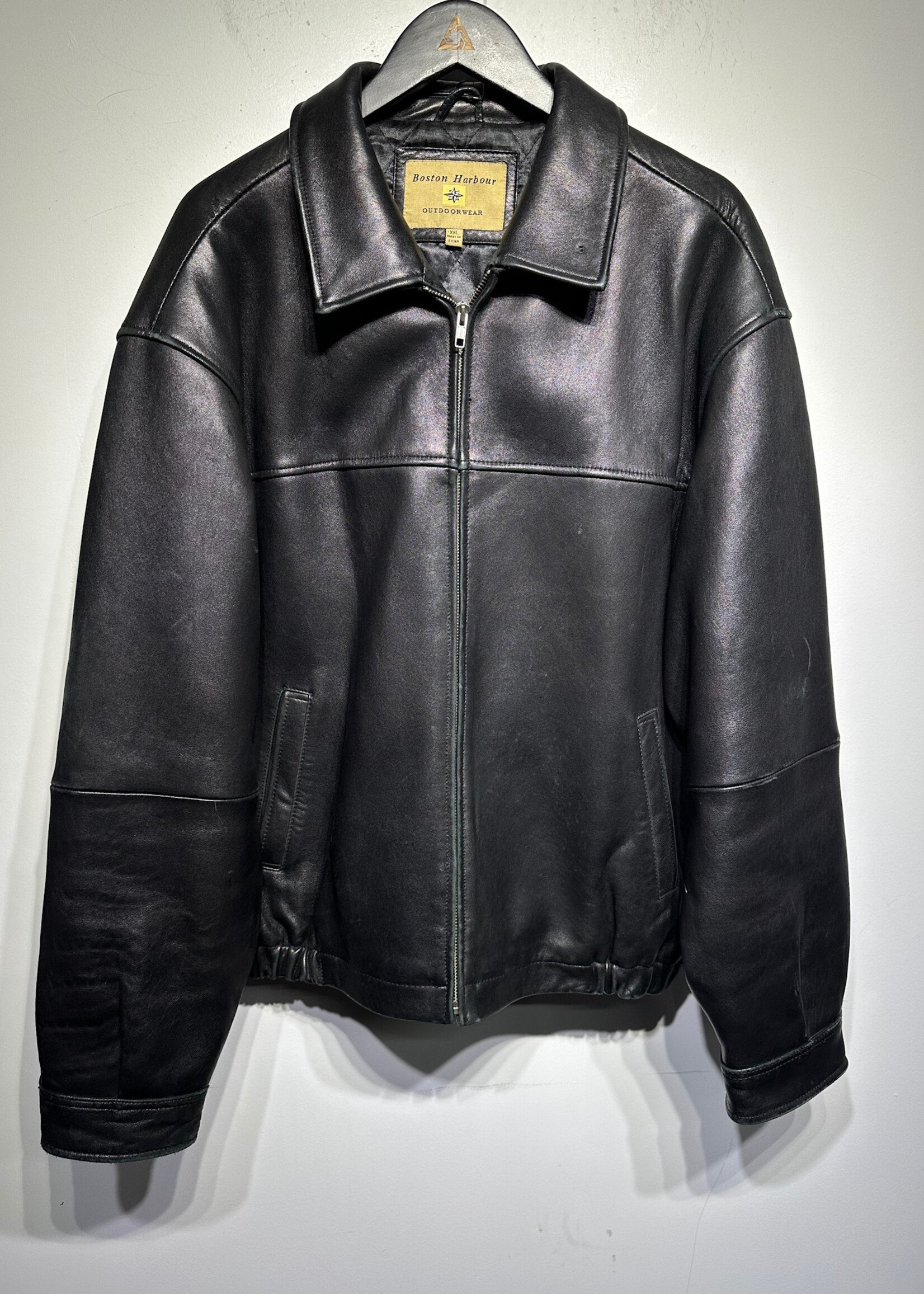 Boston Harbour Leather Jacket Masc 2XL AS IS