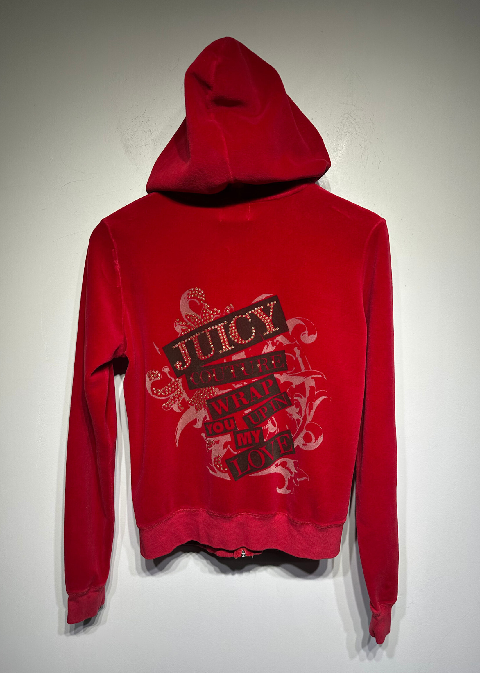 Juicy 2000s Red Velour Set As Is Fem XL/34"