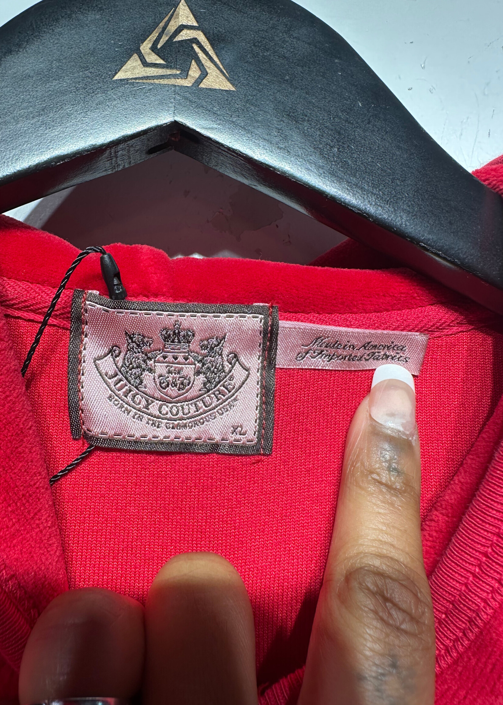 Juicy 2000s Red Velour Set As Is Fem XL/34"