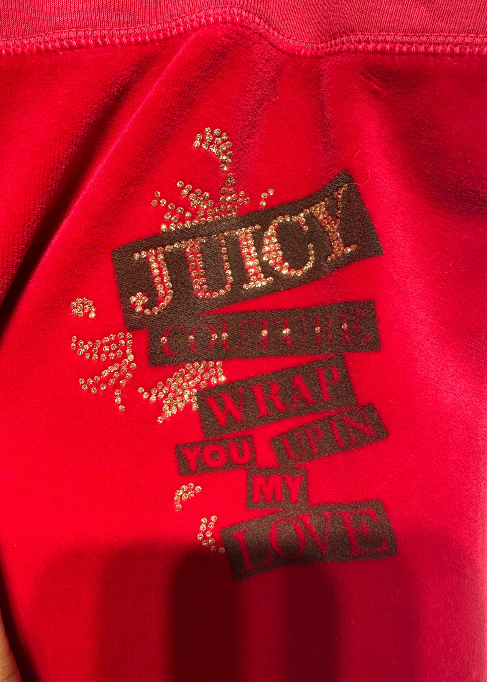Juicy 2000s Red Velour Set As Is Fem XL/34"