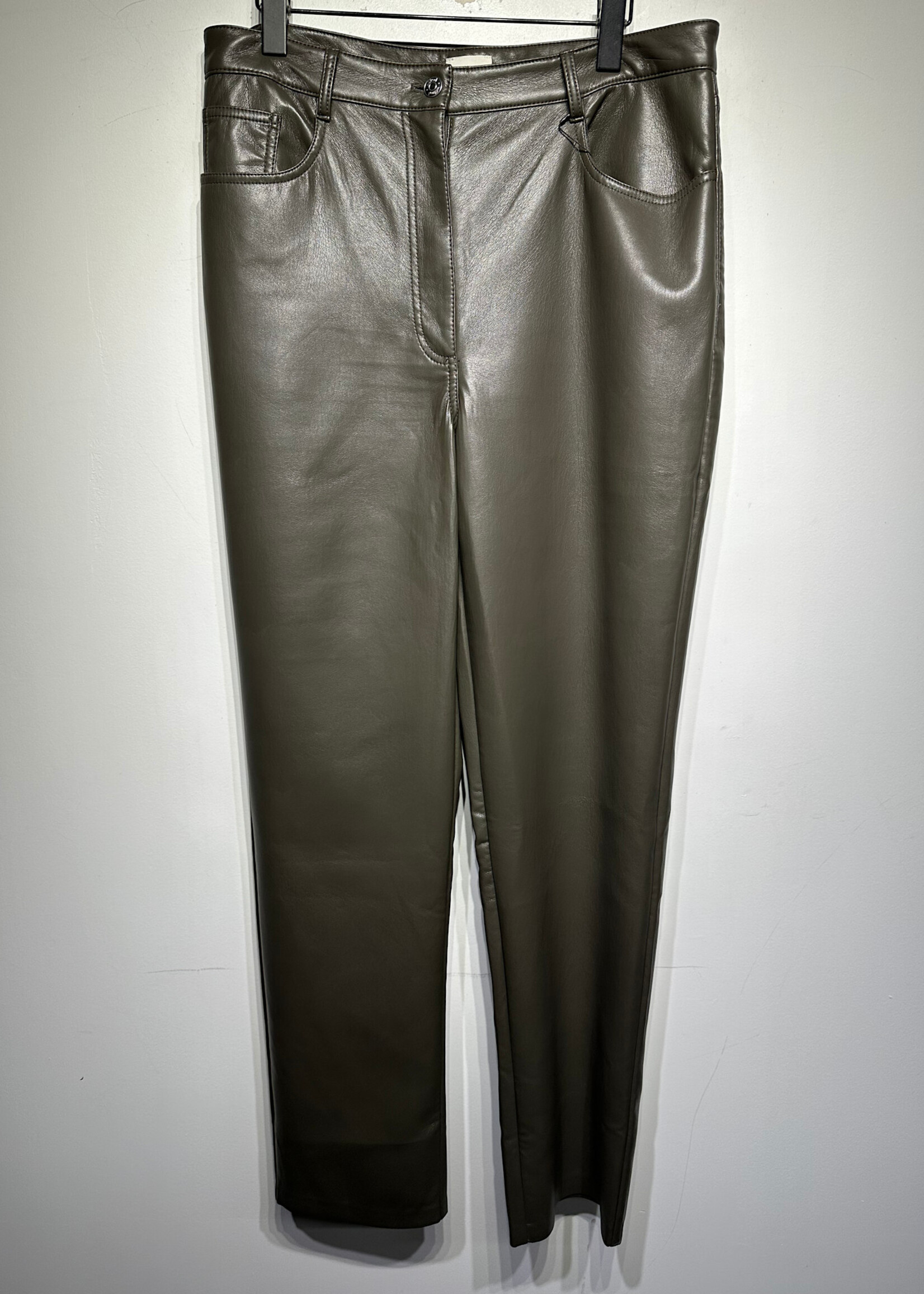 Wilfred Olive Faux Leather Pants Fem 34
