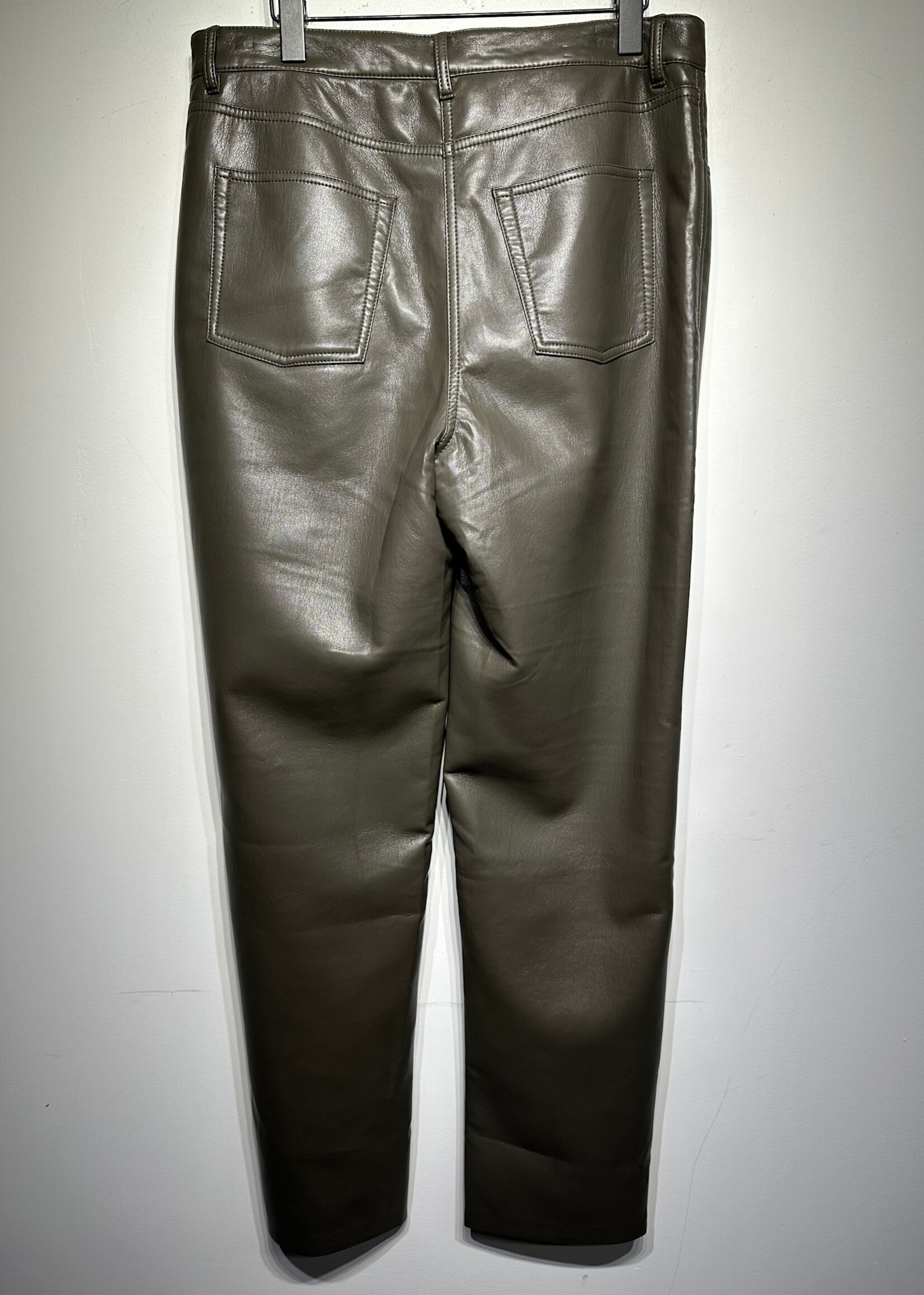 Wilfred Olive Faux Leather Pants Fem 34