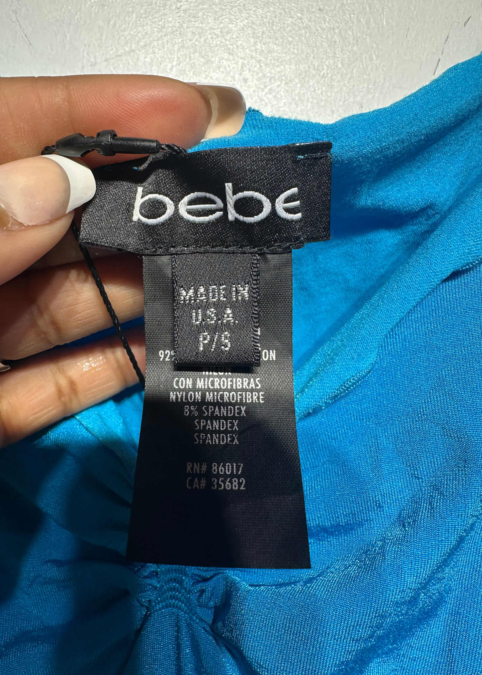 Bebe Blue 2000s Tight Fit Tank S