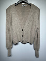 Reformation Tan Cashmere Cardigan XS